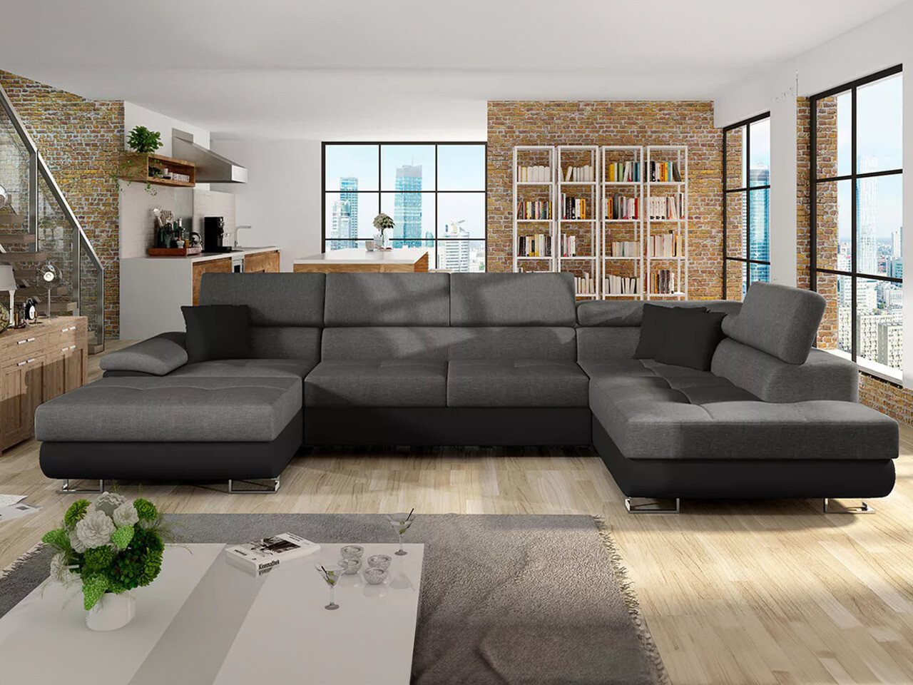 Γωνιακός Καναπές Comfivo Ruta IV (Soft 011 + Lux 06 + Soft 011)