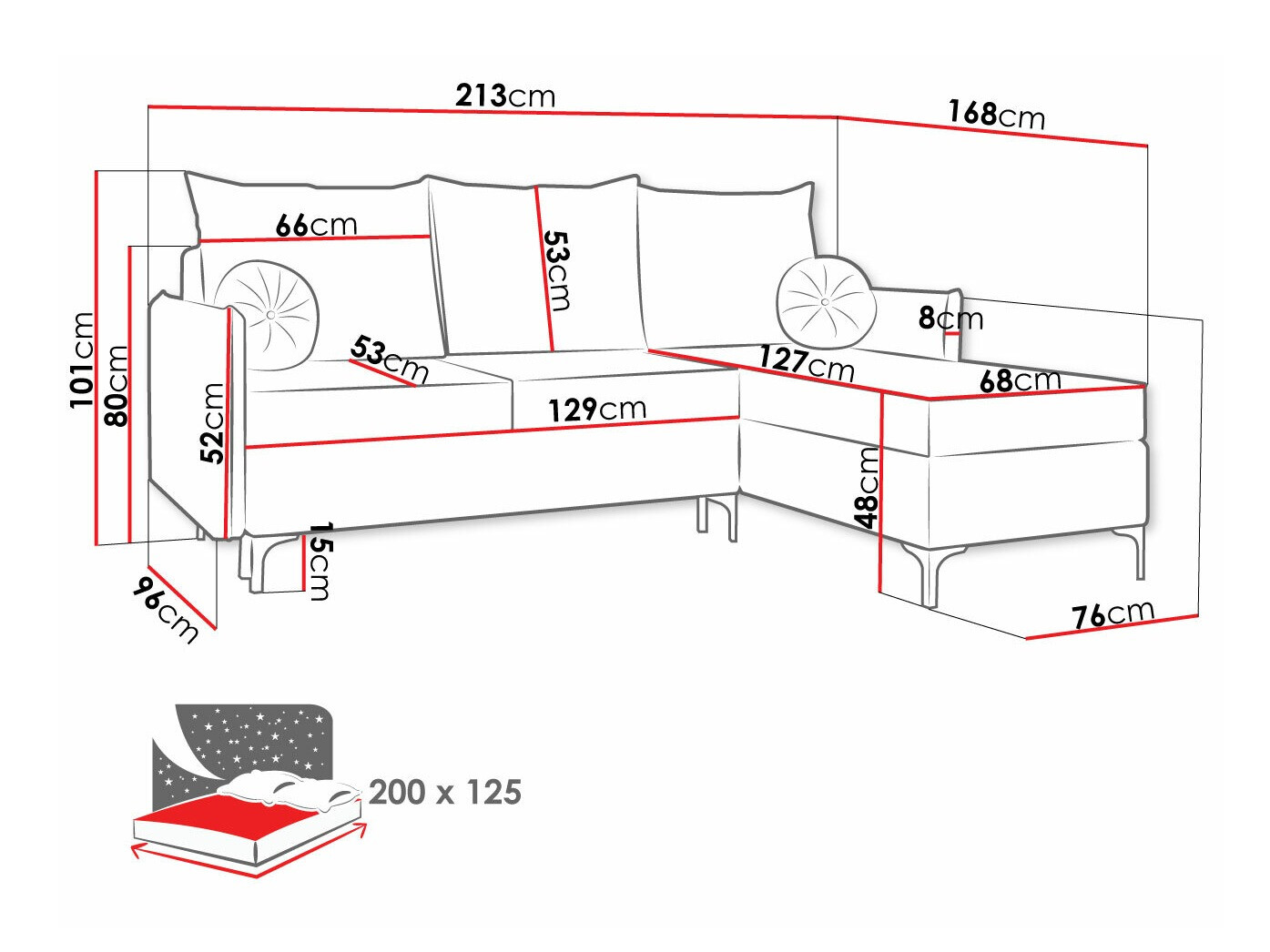 Γωνιακός Καναπές Clovis 112 (Manila 16)