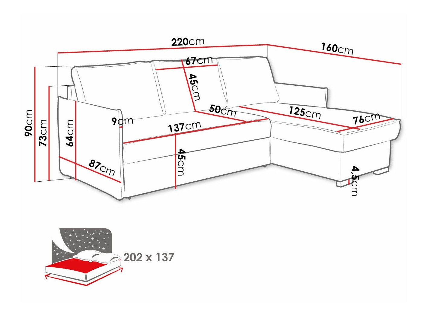 Γωνιακός Καναπές Columbus 208 (Poso 110)