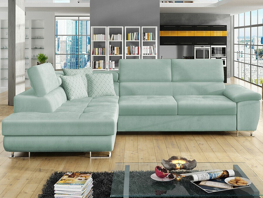 Γωνιακός Καναπές Comfivo Ruta II (Magic Velvet 2227 + Evo 29)