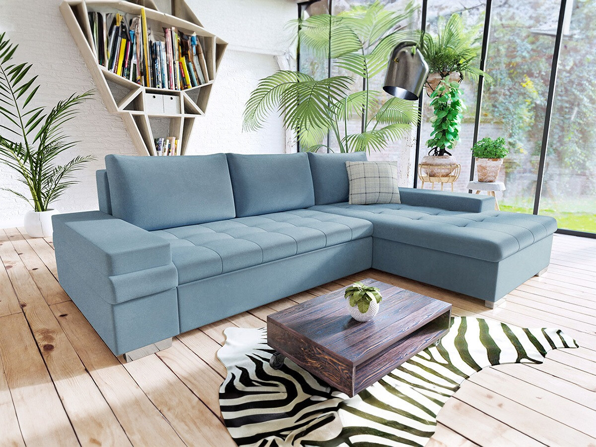 Γωνιακός Καναπές Comfivo Olivetum I (Magic Velvet 2260 + Senegal 818)
