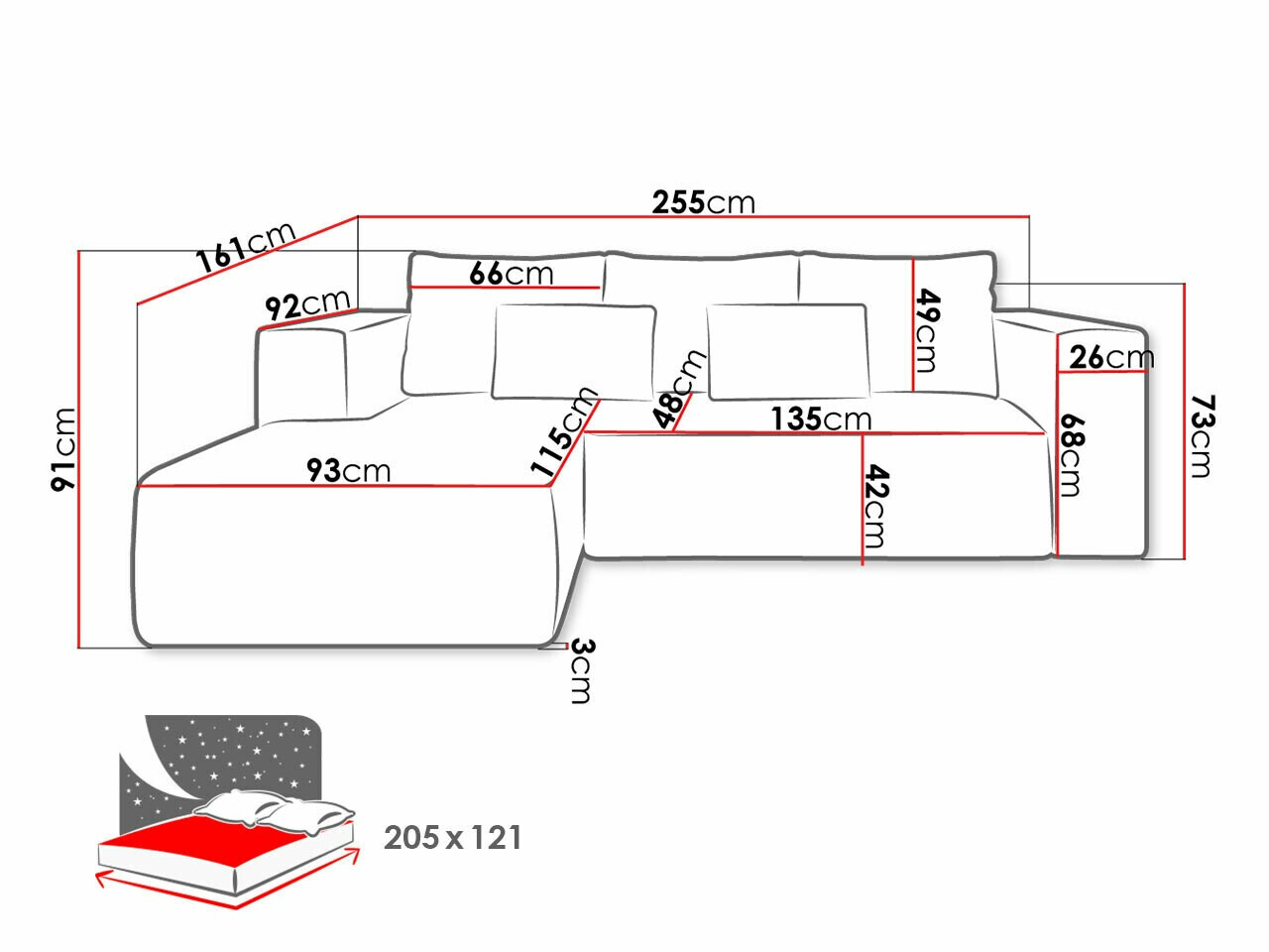 Γωνιακός Καναπές Arvada 116 (Poso 01)