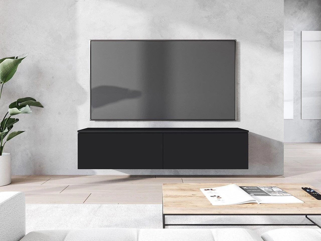 Έπιπλο τηλεόρασης Scientia (Γραφίτης)