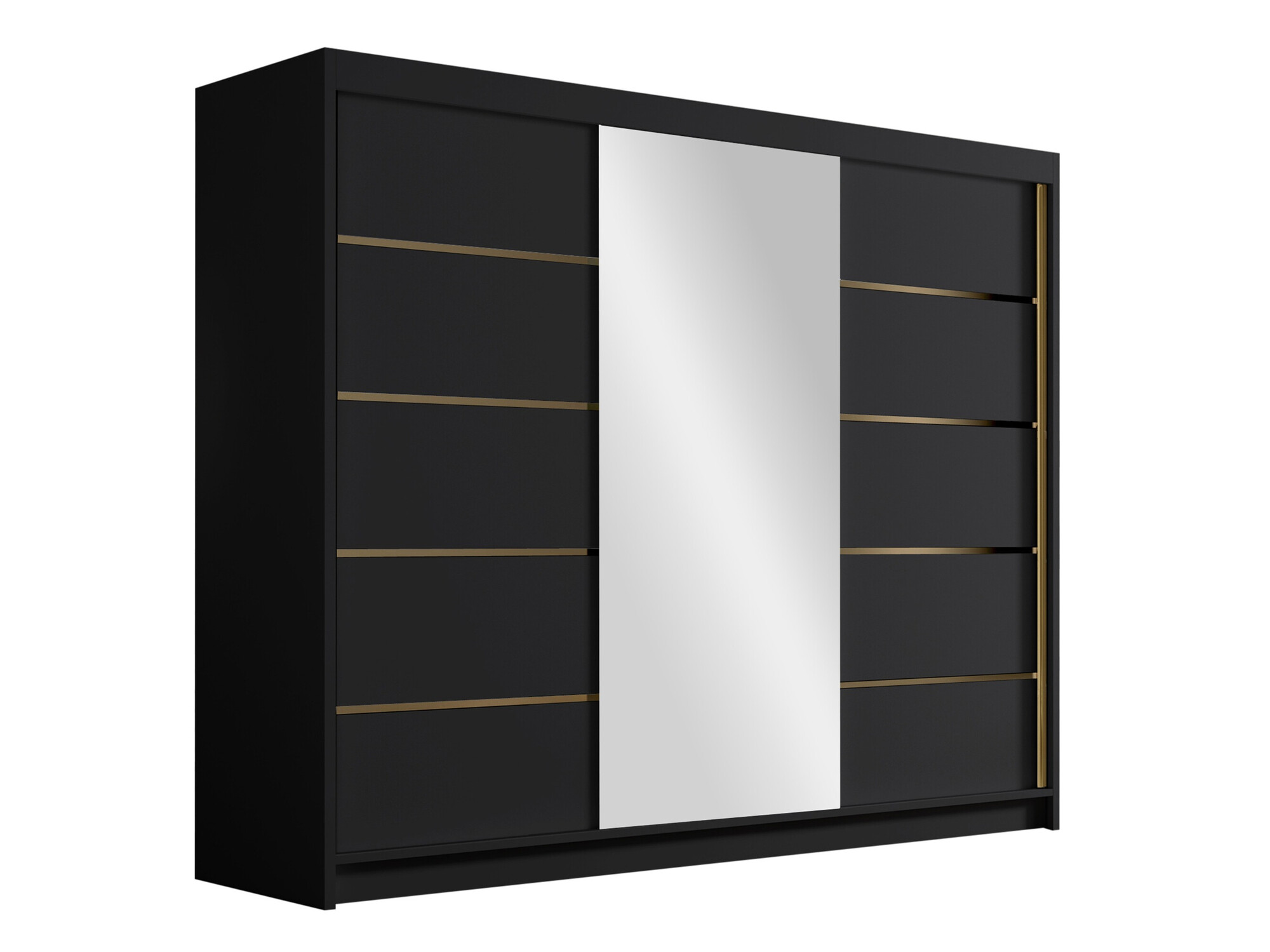 Ντουλάπα Closico Veltron II (Μαύρο)