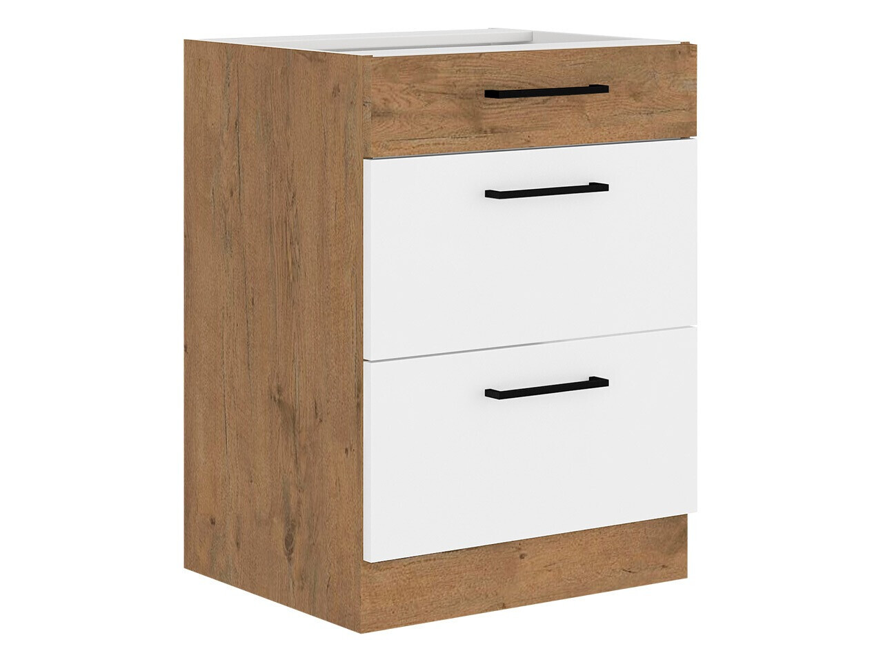 Πολυμορφικό ντουλάπι με συρτάρι Wood White 115