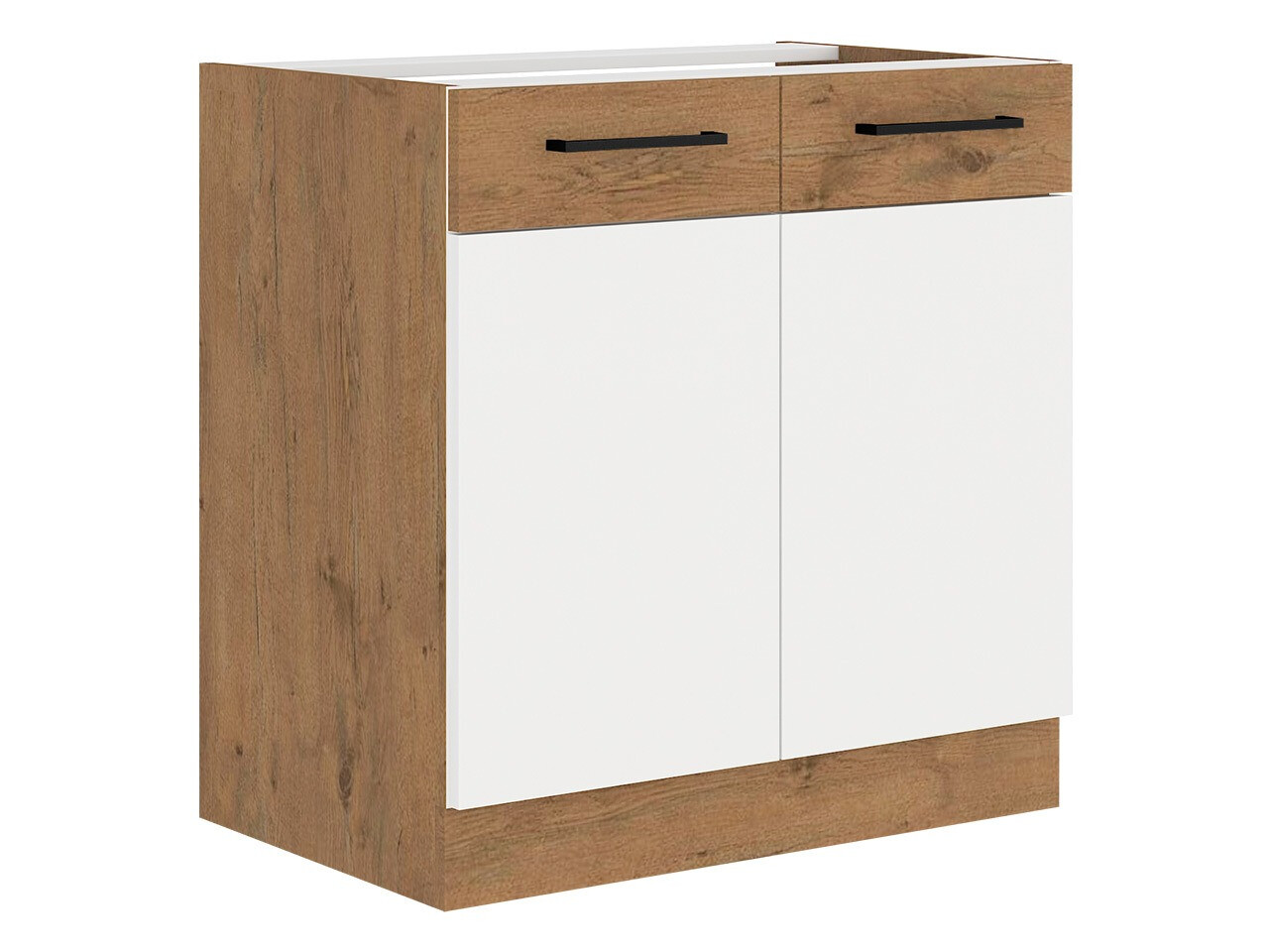 Πολυμορφικό ντουλάπι νεροχύτη με πόρτες Wood White 108