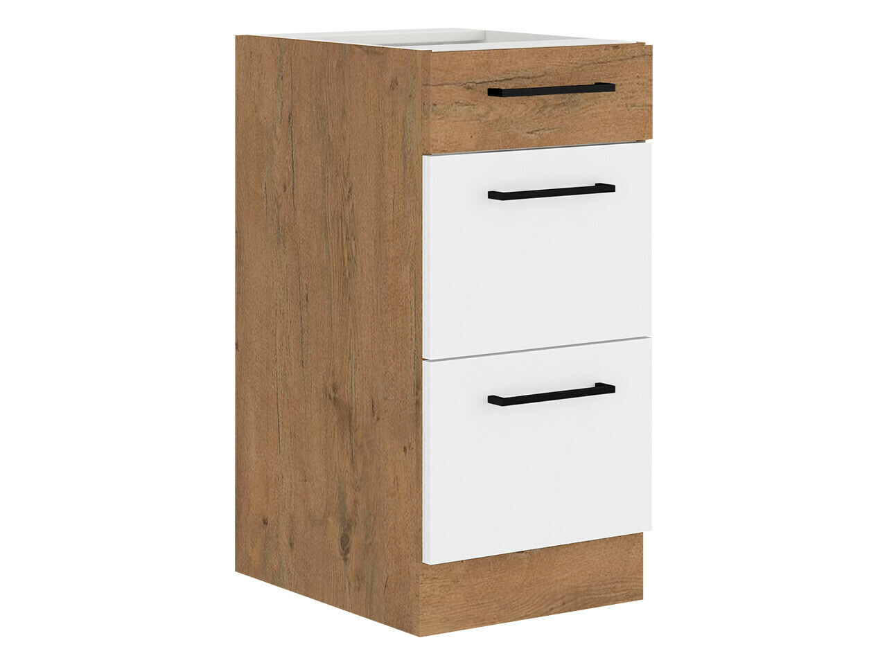 Πολυμορφικό ντουλάπι με συρτάρι Wood White 139