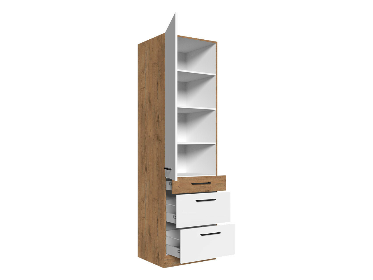 Πολυμορφικό ντουλάπι με πόρτες Wood Grey 127