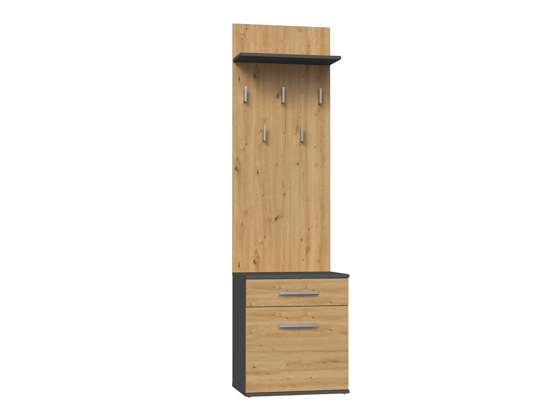 Σετ διαδρόμου Mandeville 129 (Artisan βελανιδιά + Ανθρακί)