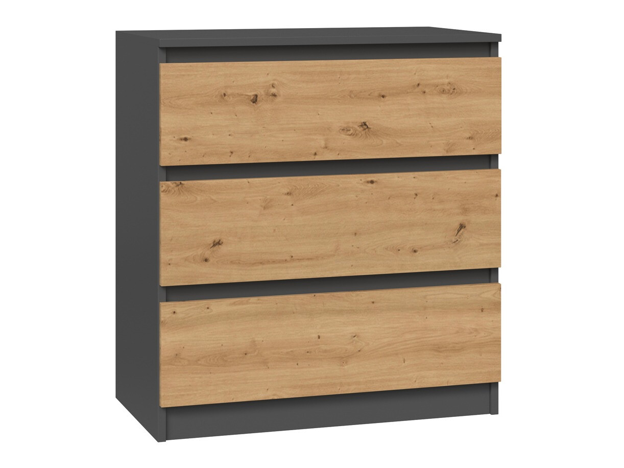 Συρταριέρα Elbvelu 106 (Ανθρακί + Artisan βελανιδιά)