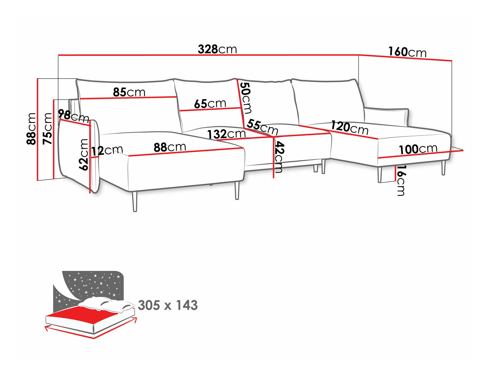 Γωνιακός Καναπές Columbus 223 (Velo 623)
