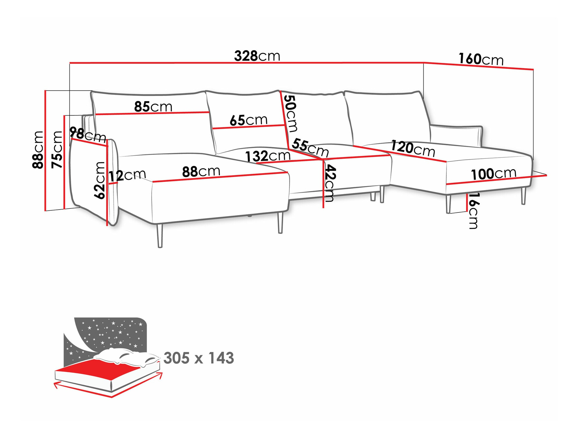Γωνιακός Καναπές Columbus 223 (Velo 627)