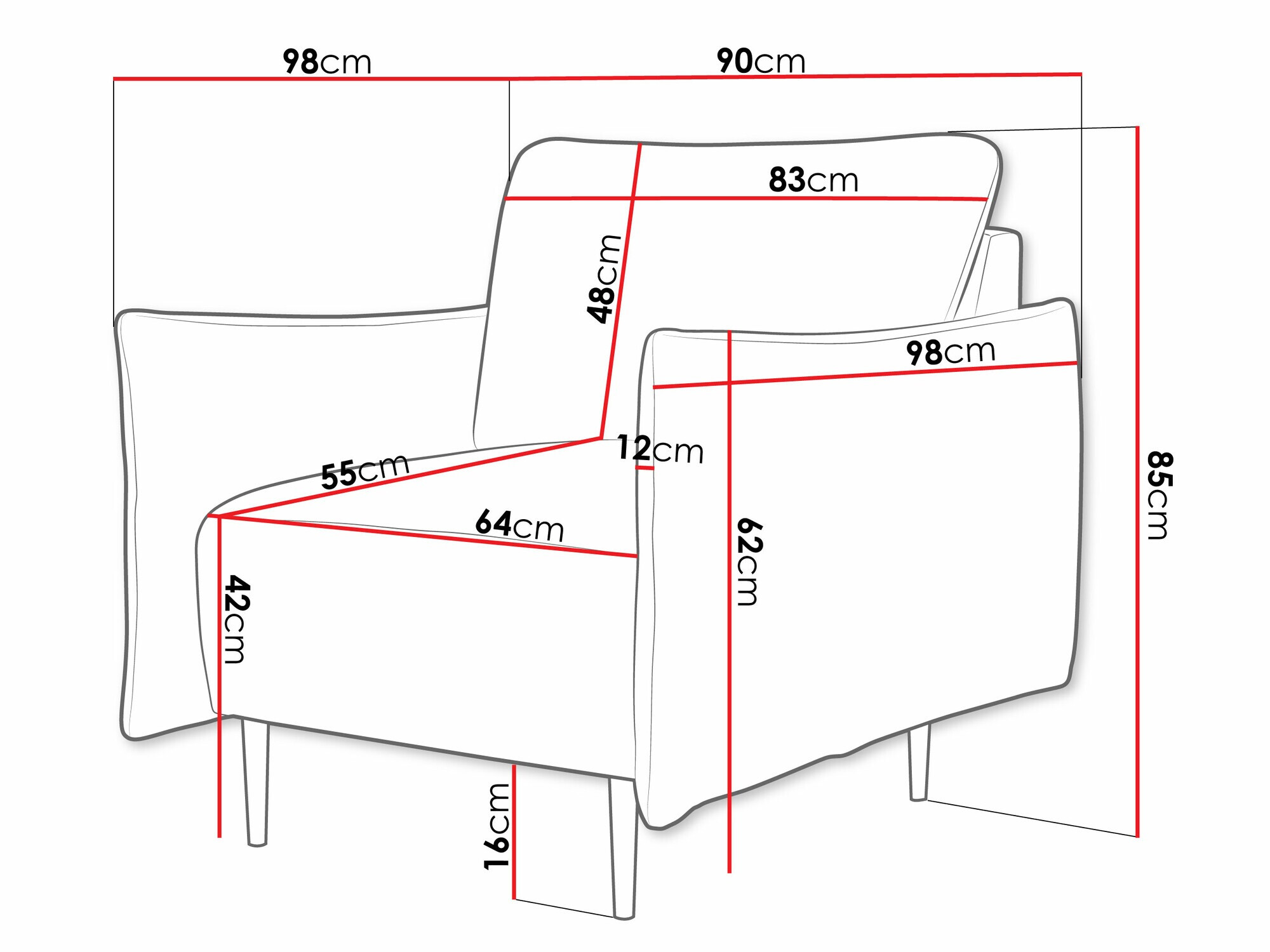 Πολυθρόνα Columbus 225 (Velo 621)