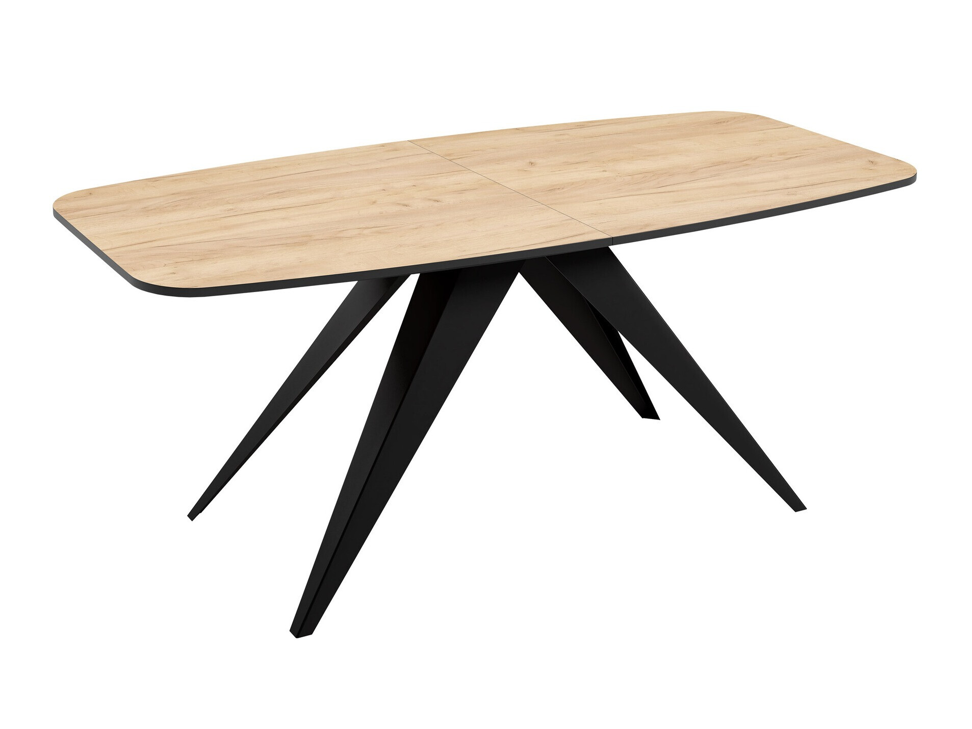 Τραπέζι Oswego 115 (Μαύρο + Craft χρυσή βελανιδιά)