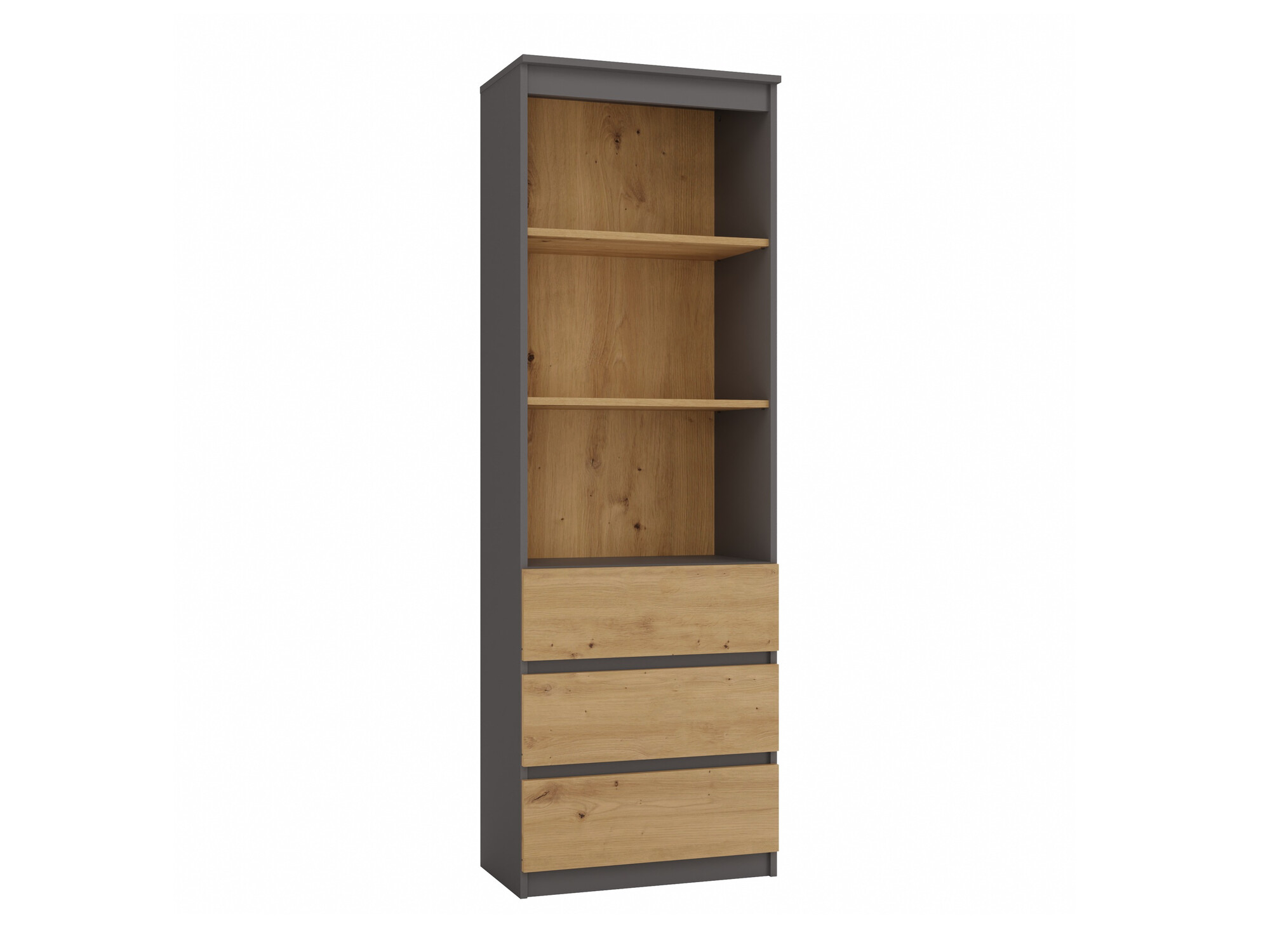 Βιβλιοθήκη Mandeville 246 (Ανθρακί + Artisan βελανιδιά)