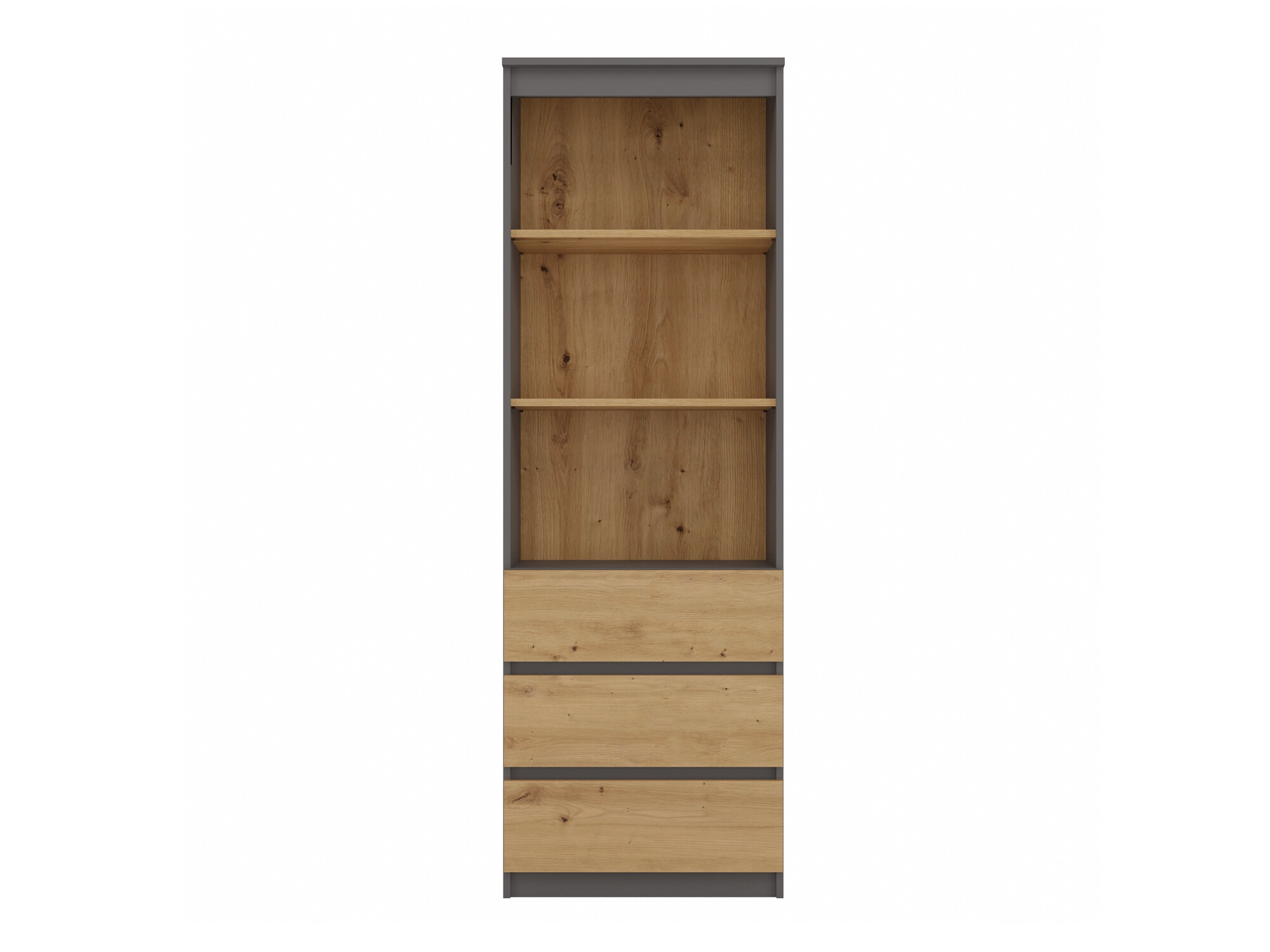Βιβλιοθήκη Mandeville 246 (Ανθρακί + Artisan βελανιδιά)