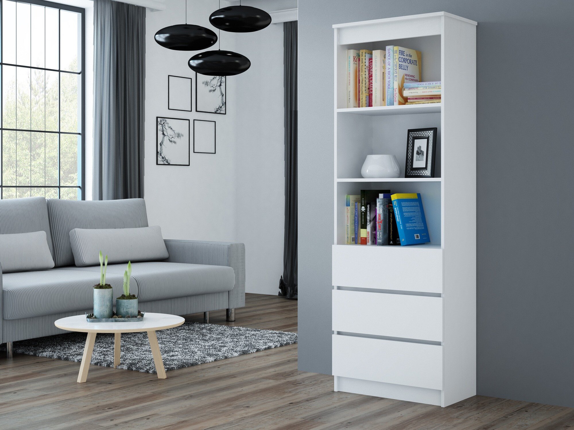 Βιβλιοθήκη Mandeville 246 (Άσπρο)