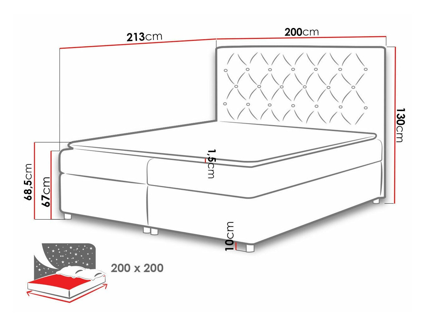 Κρεβάτι continental Domus (Primo 8804)