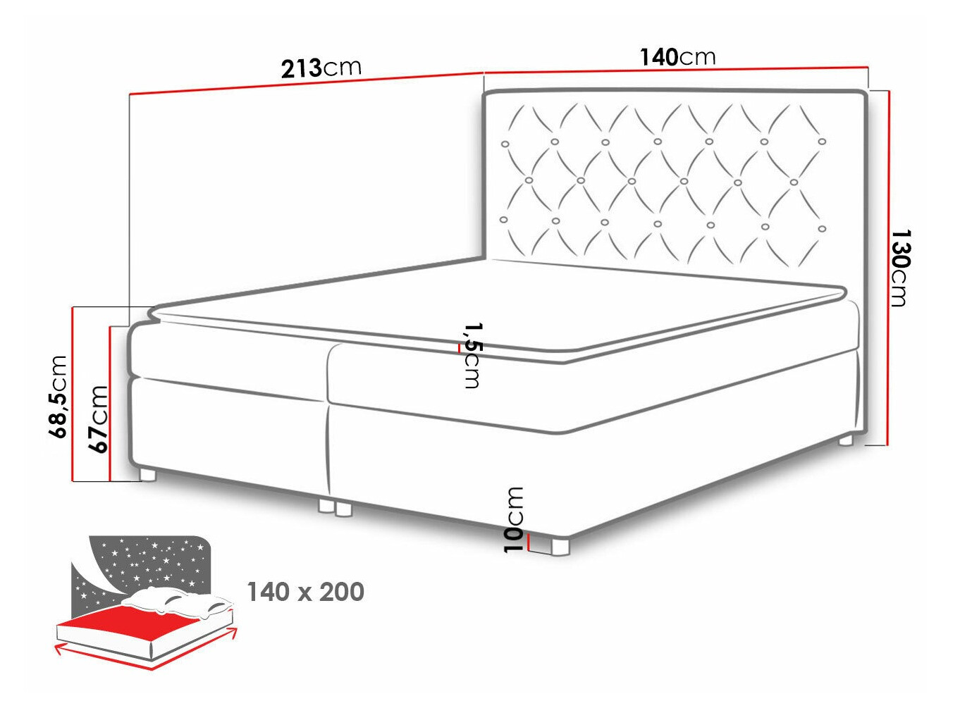 Κρεβάτι continental Domus (Soft 017)
