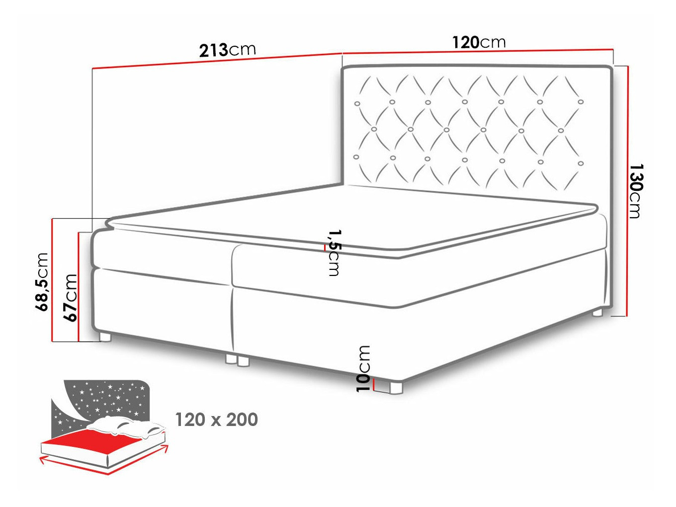 Κρεβάτι continental Domus (Soft 017)