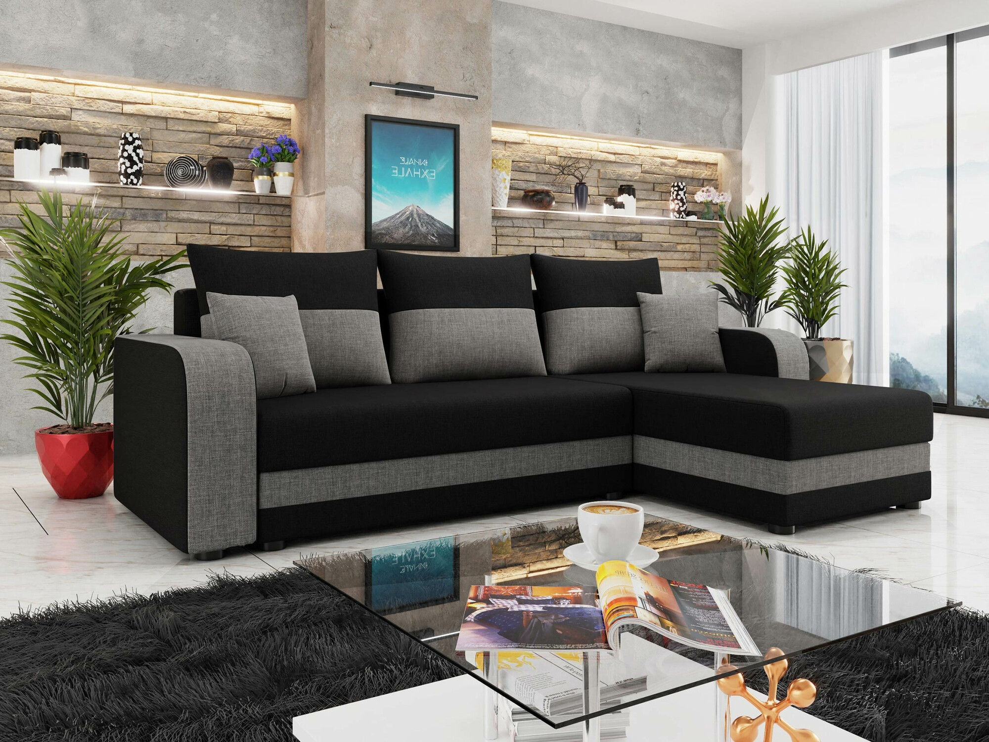 Γωνιακός Καναπές Memphis 112 (Lux 23 + Lux 05)