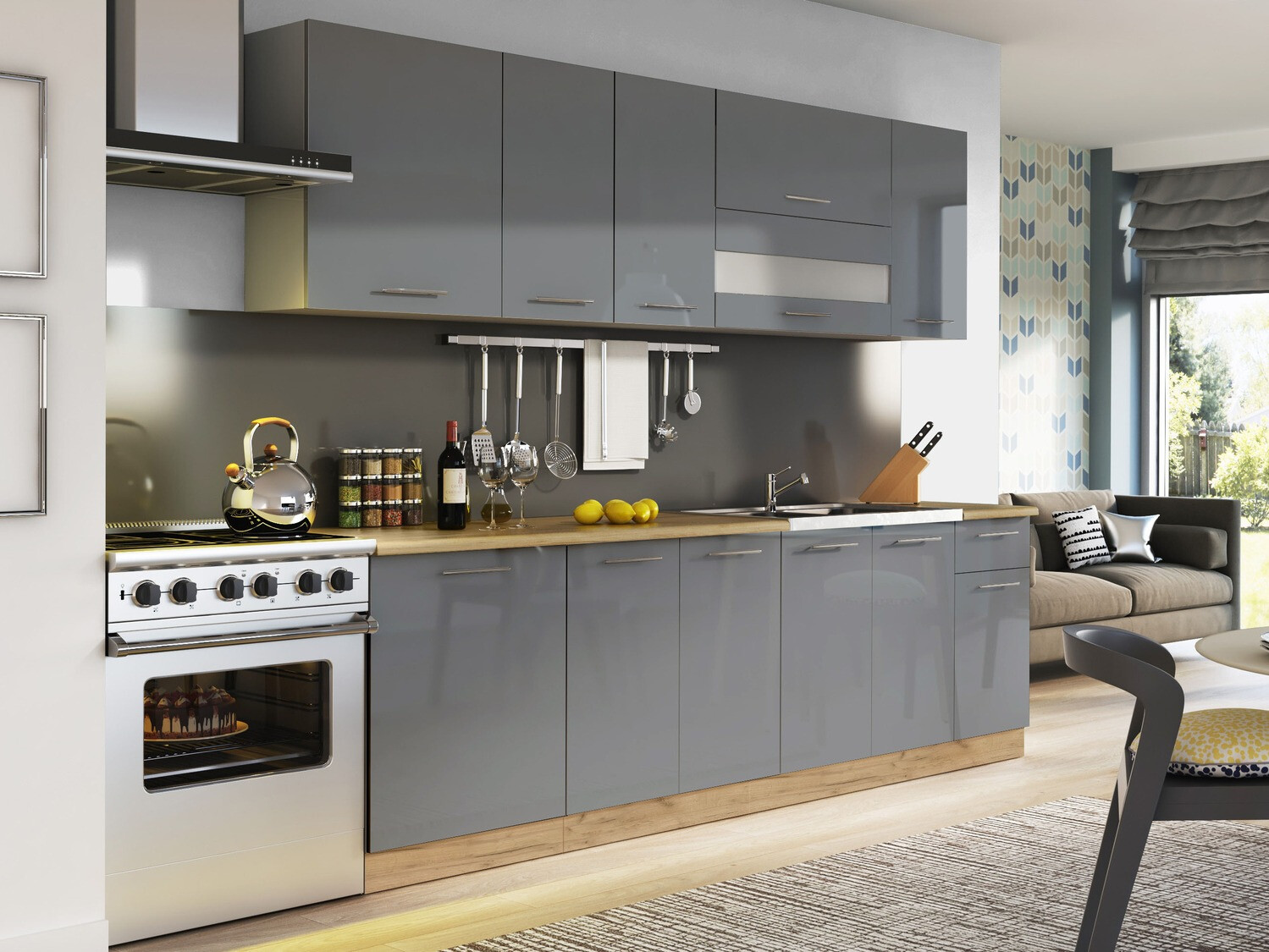 Πολυμορφικό ντουλάπι τοίχου Tiffa Grey 113