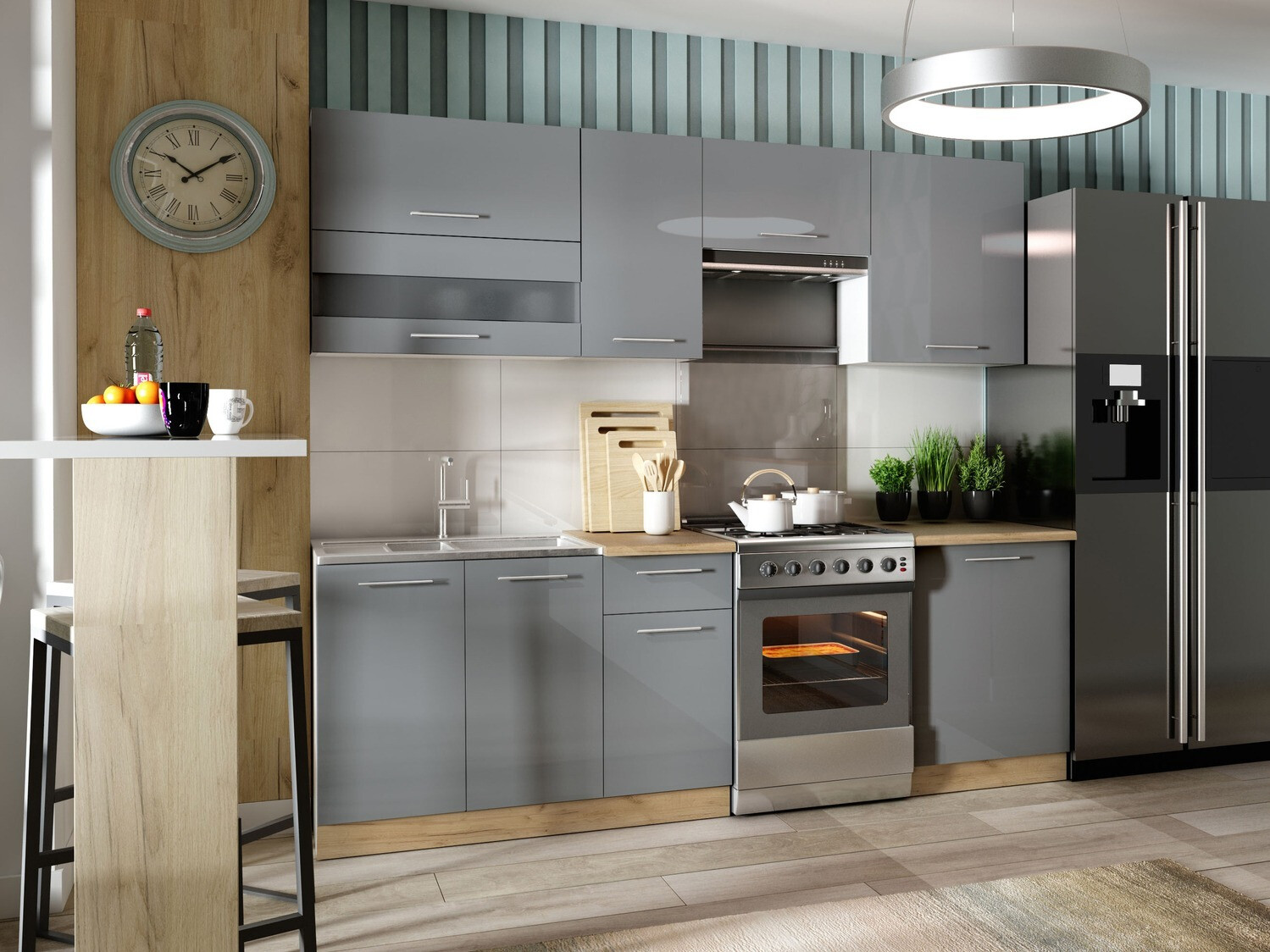 Πολυμορφικό ντουλάπι τοίχου Tiffa Grey 116