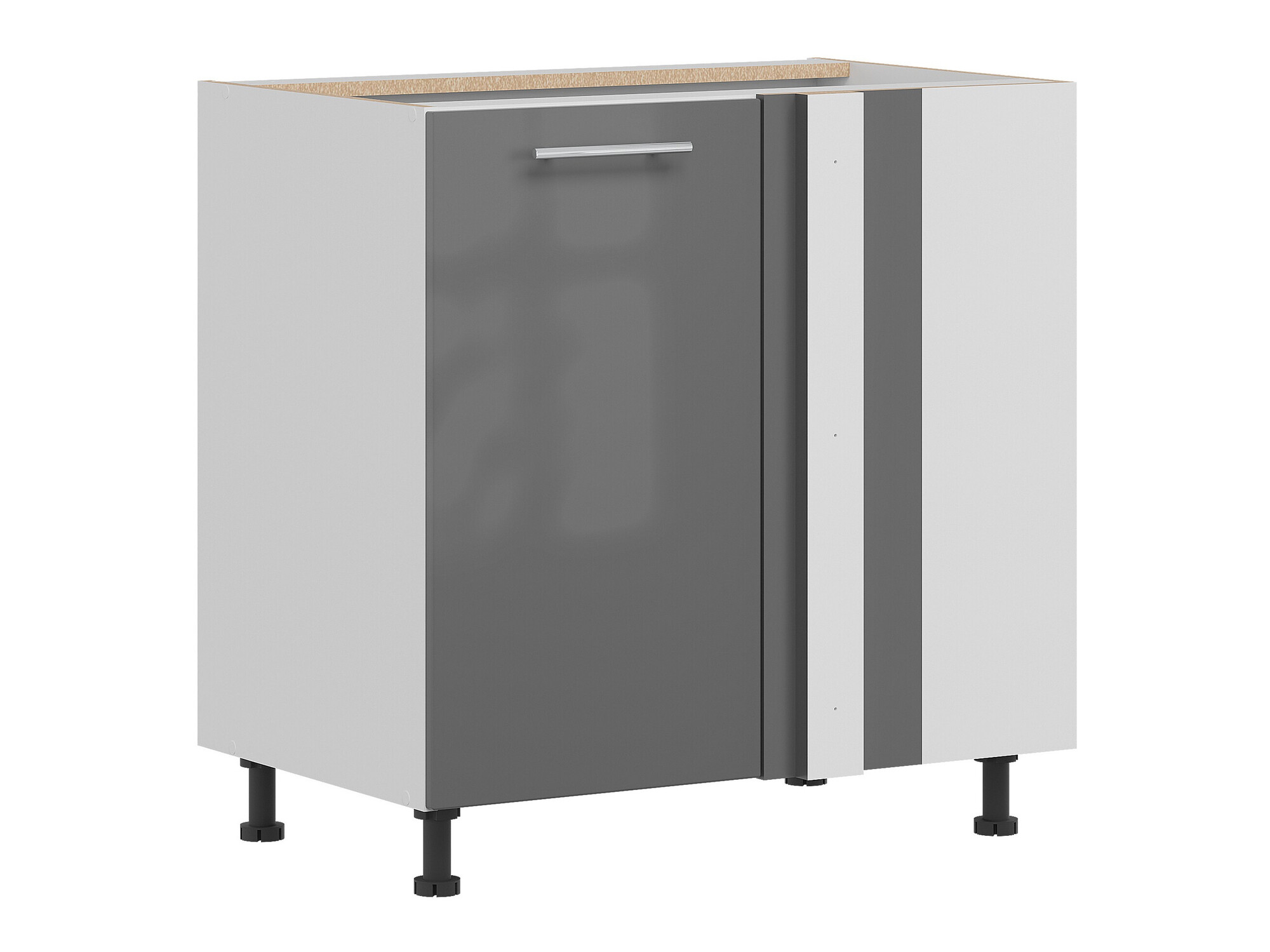 Πολυμορφικό γωνιακό ντουλάπι Tiffa Grey 144