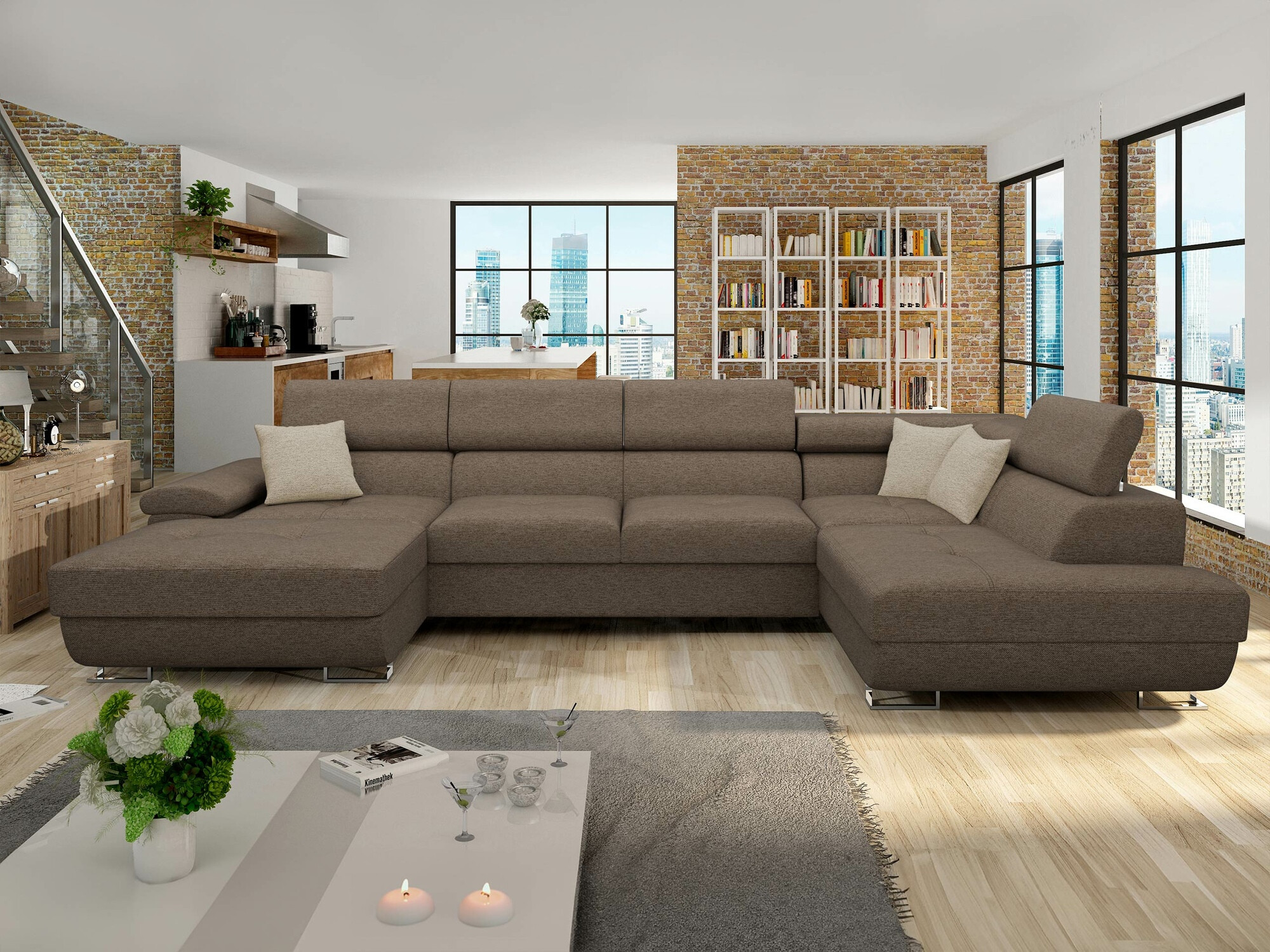 Γωνιακός Καναπές Comfivo Ruta IV (Matana 19 + Matana 17)