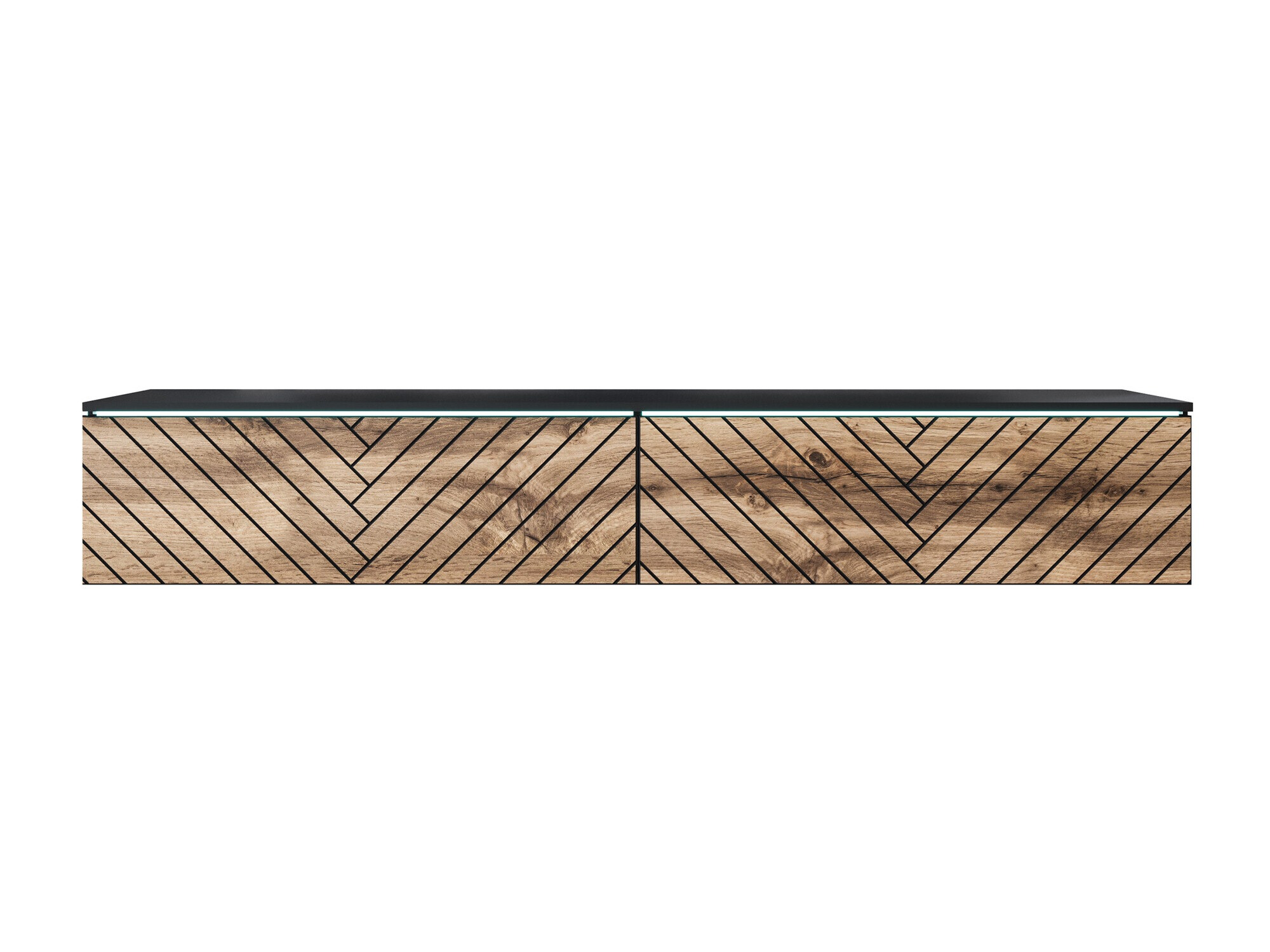 Έπιπλο τηλεόρασης Sarasota 166 (Γραφίτης + Δρυς wotan)