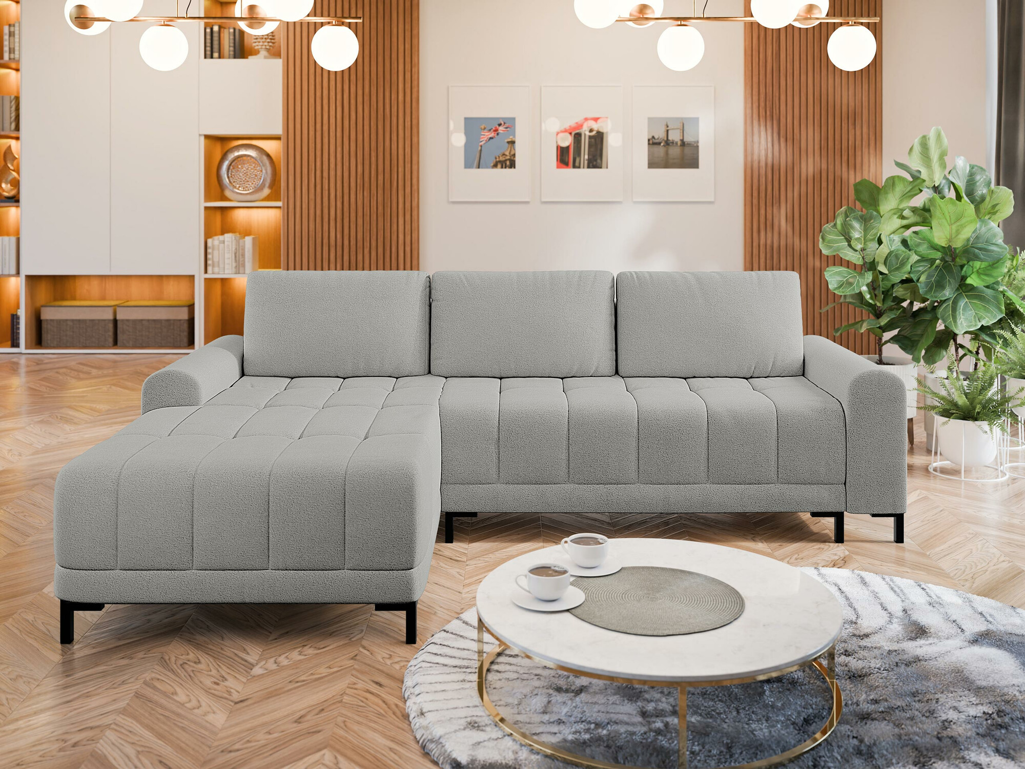 Γωνιακός Καναπές Stonecrest 100 (Velo 633)