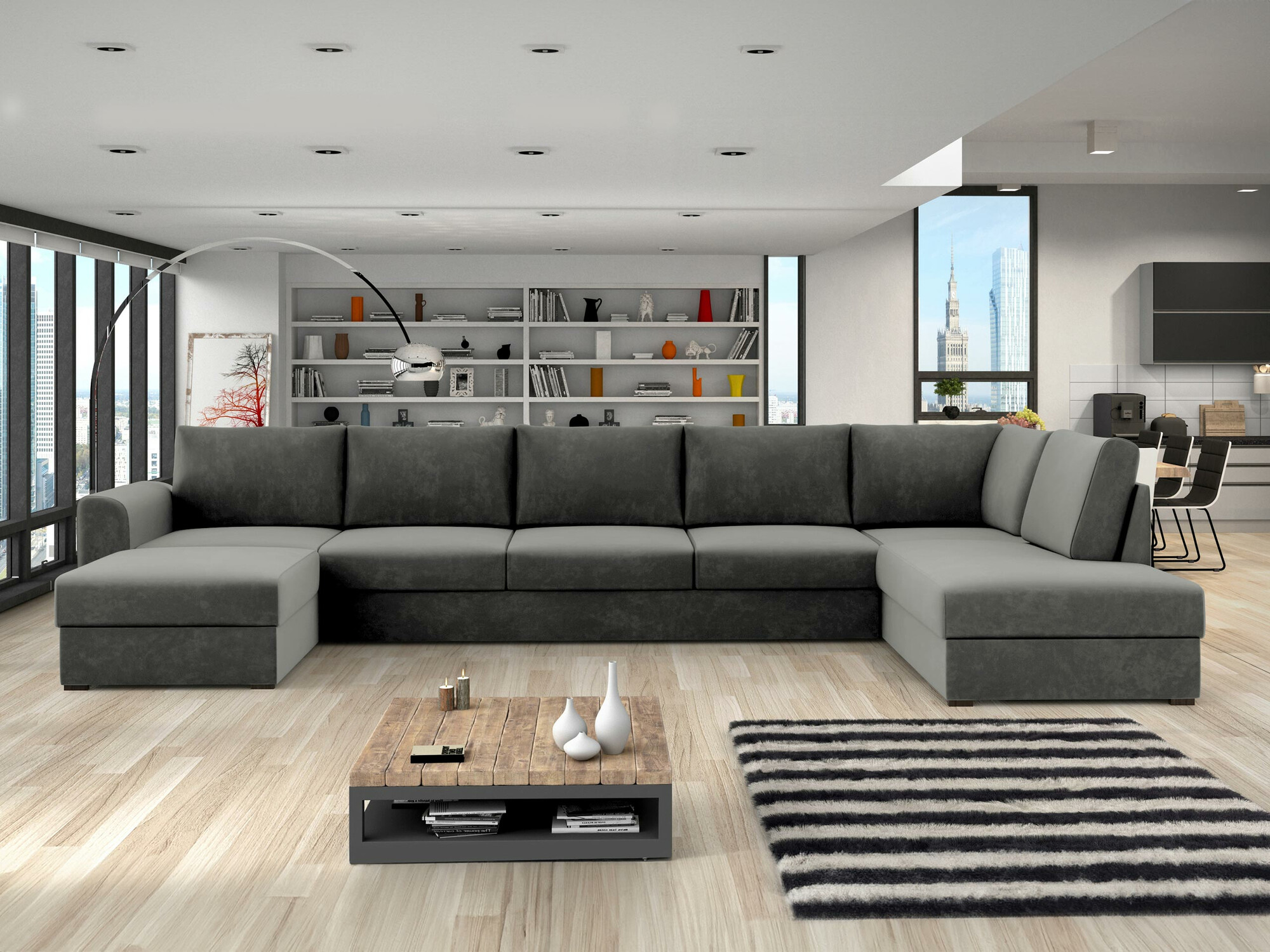 Γωνιακός Καναπές Comfivo Flumen I (Magic Velvet 2217)