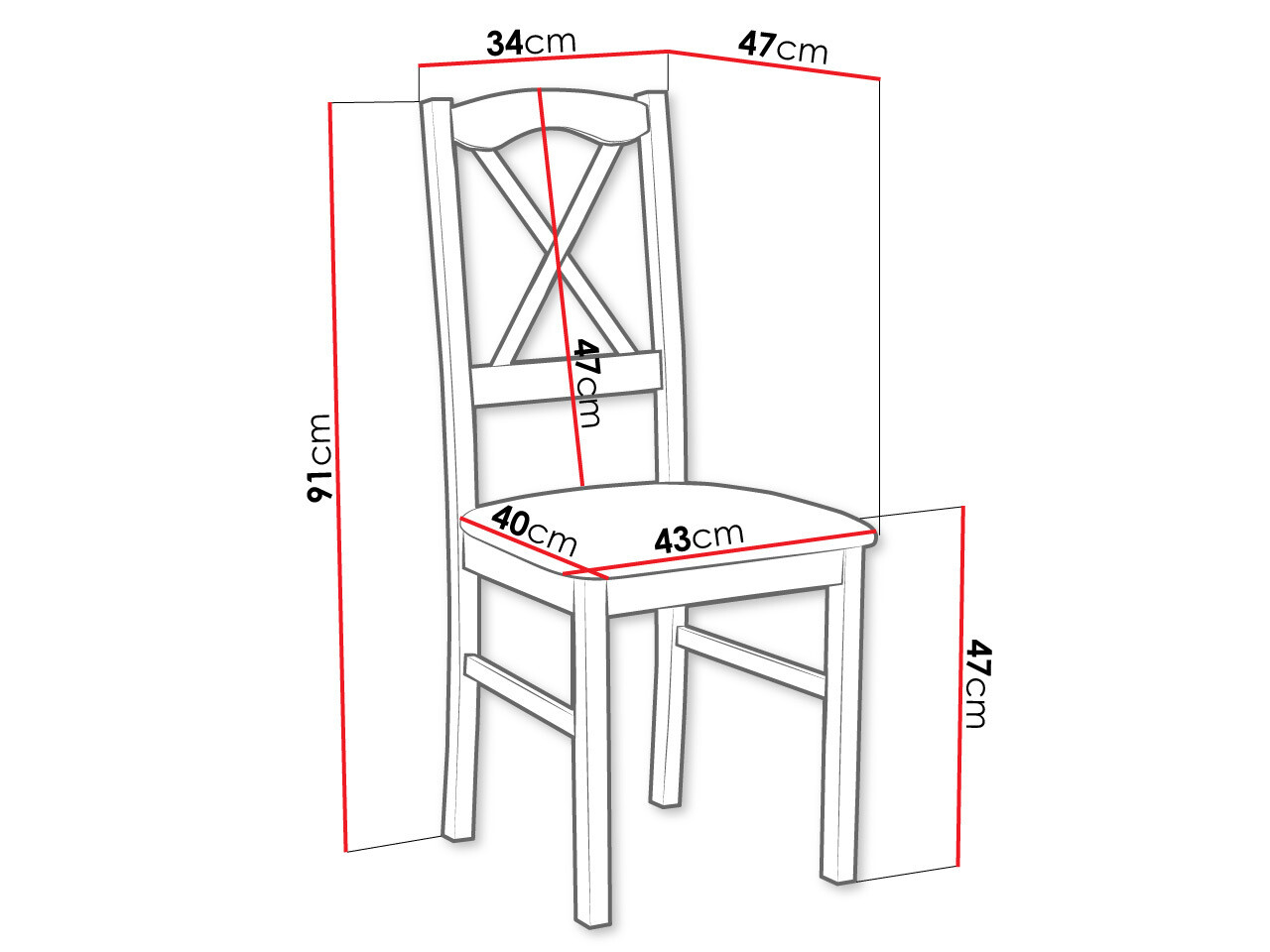 Καρέκλα Victorville 174 (Άσπρο)