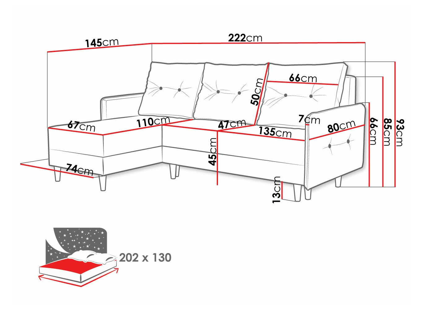 Γωνιακός Καναπές Muncie 101 (Lux 06)