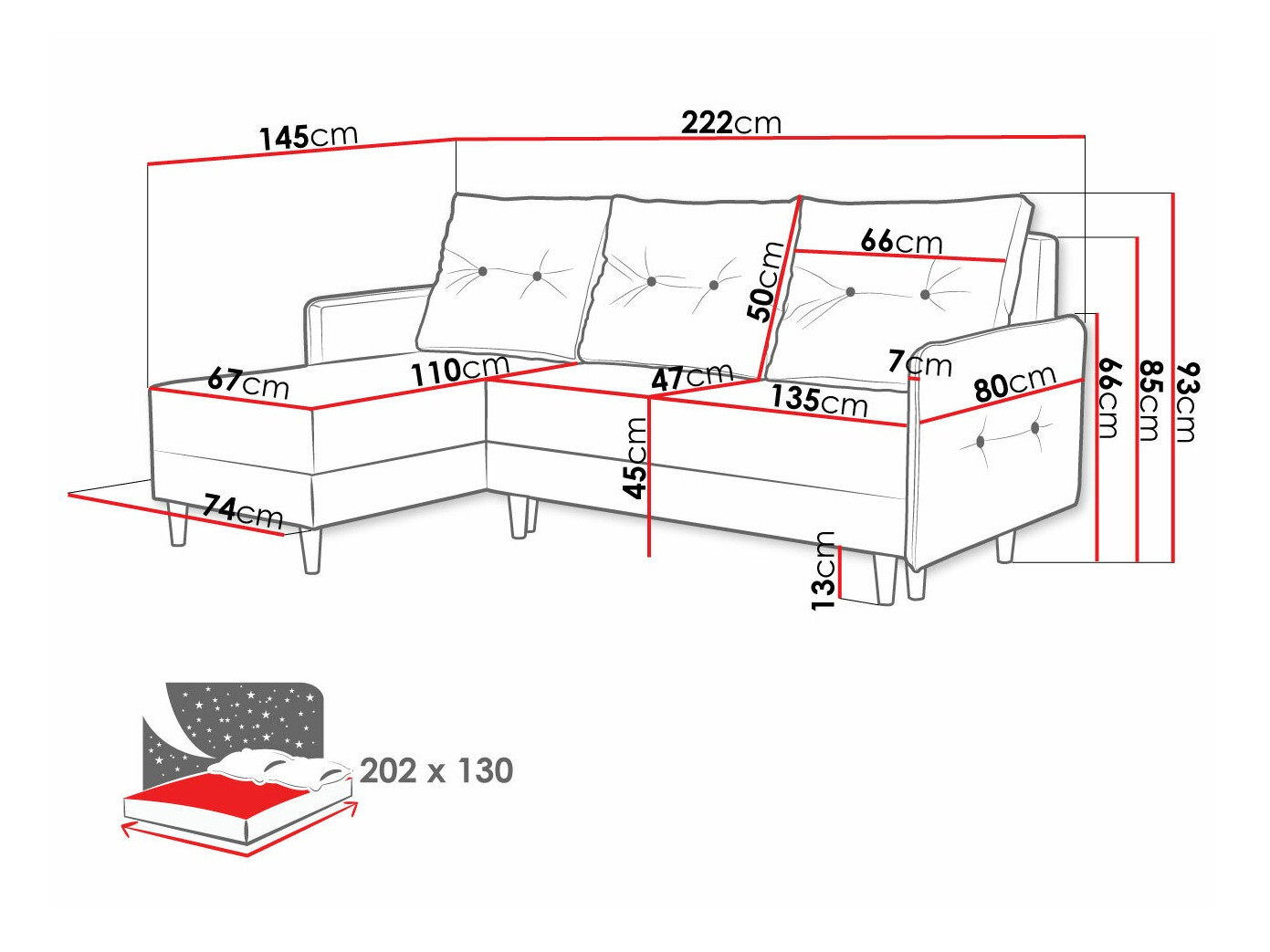 Γωνιακός Καναπές Muncie 101 (Lux 13)
