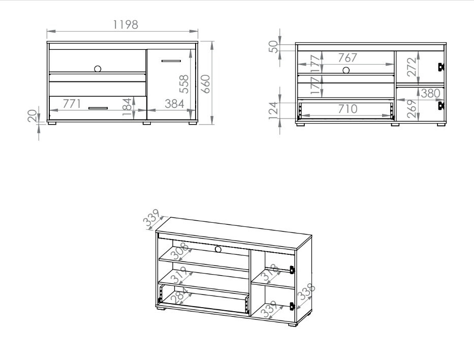 Έπιπλο τηλεόρασης Calvere 112