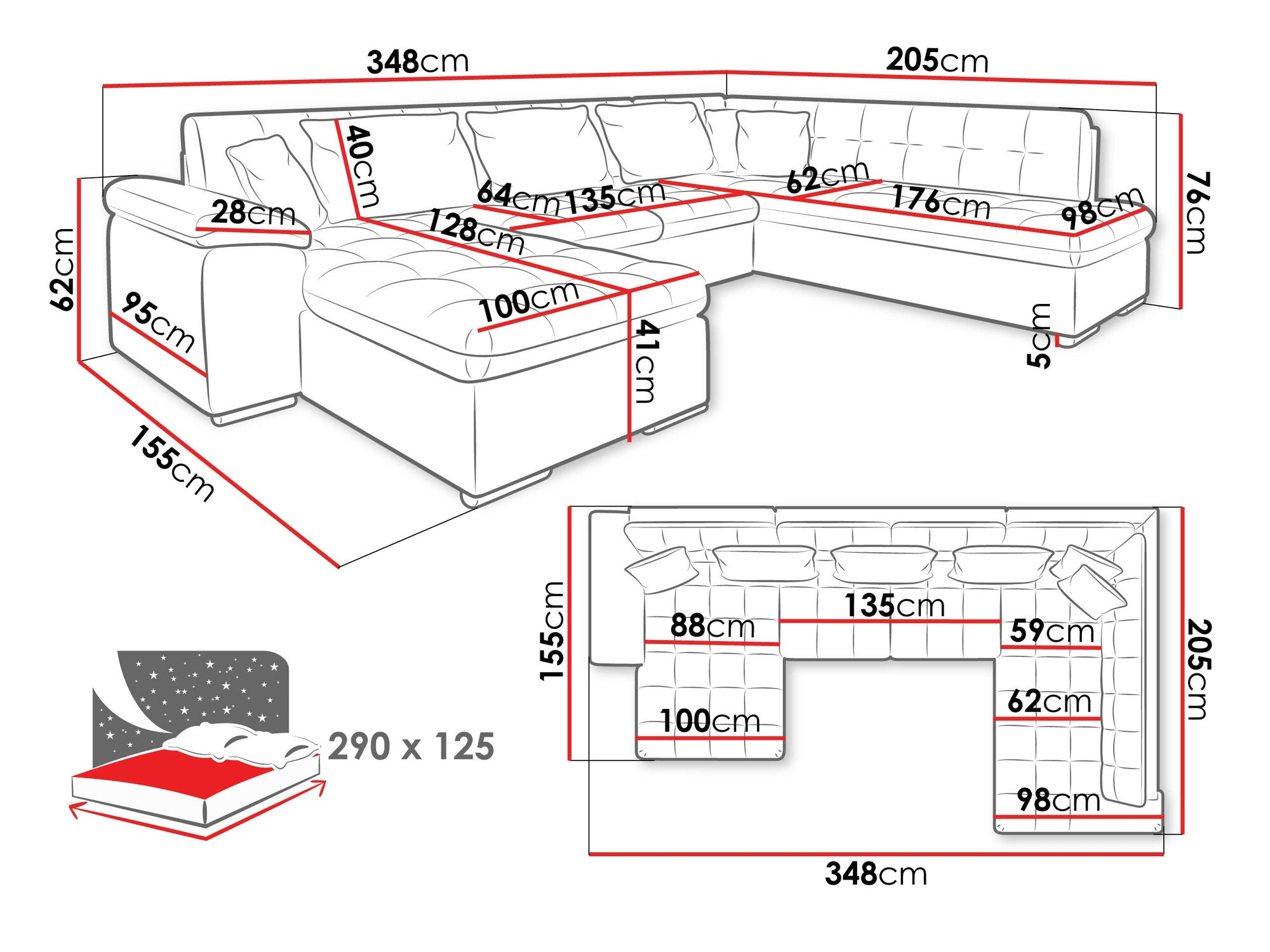 Γωνιακός Καναπές Comfivo Gemma V (Hoton 204.01)