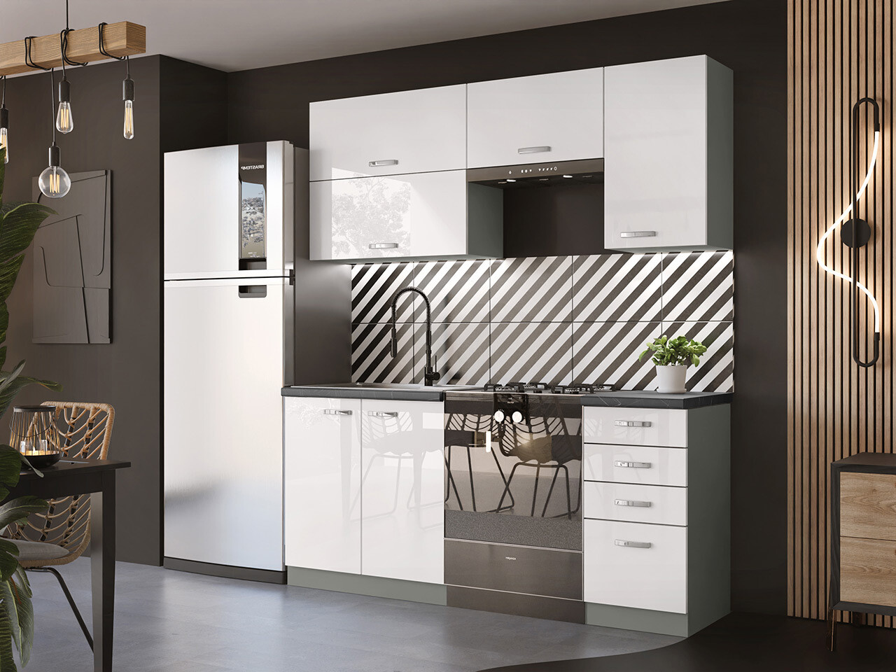 Πολυμορφικό σετ κουζίνας Multi White 125