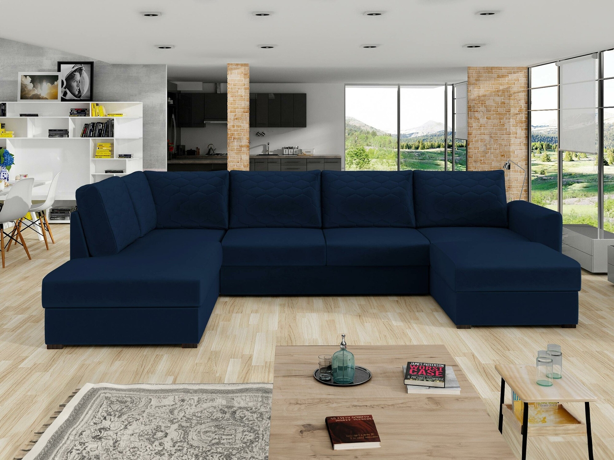 Γωνιακός Καναπές Comfivo Flumen (Magic Velvet 2216 + Magic Velvet 2216-P137)