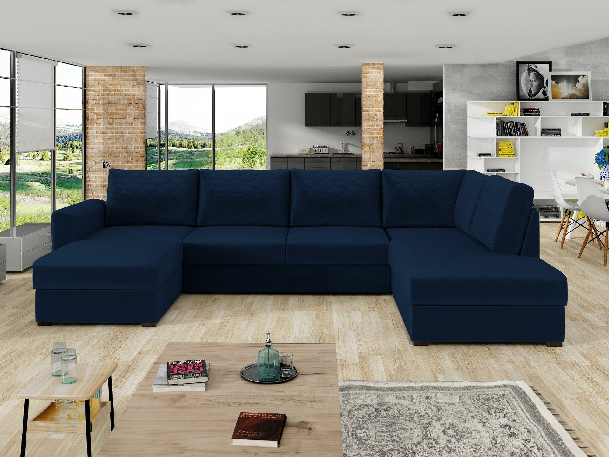 Γωνιακός Καναπές Comfivo Flumen (Magic Velvet 2216 + Magic Velvet 2216-P137)