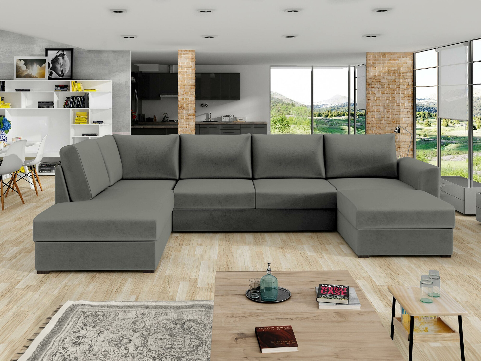 Γωνιακός Καναπές Comfivo Flumen (Magic Velvet 2217)