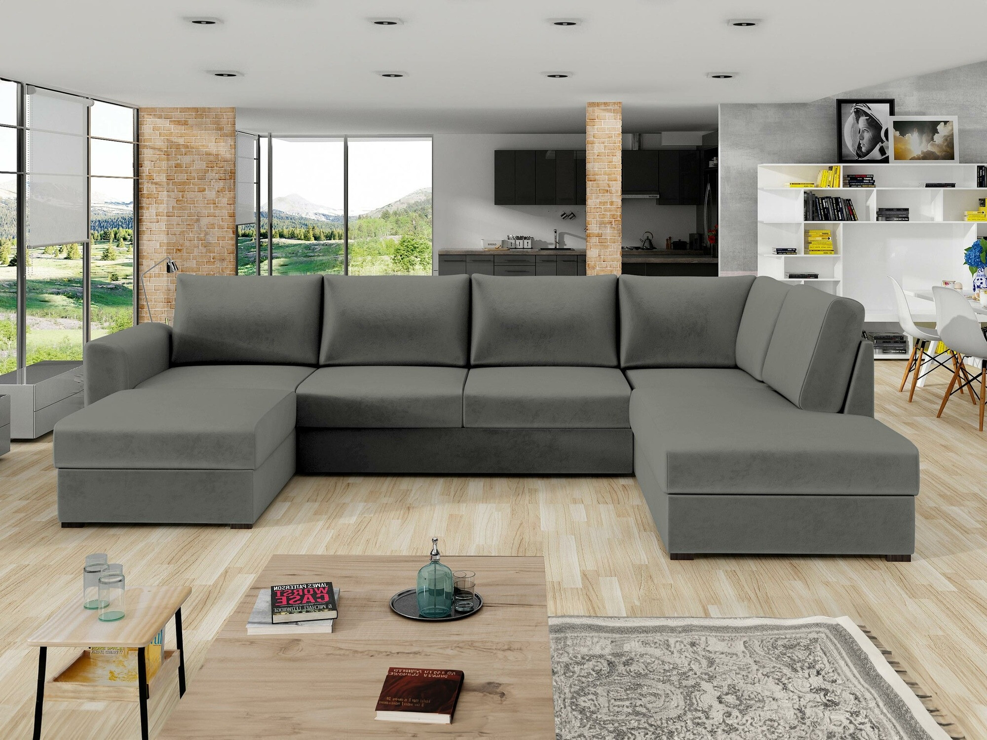 Γωνιακός Καναπές Comfivo Flumen (Magic Velvet 2217)