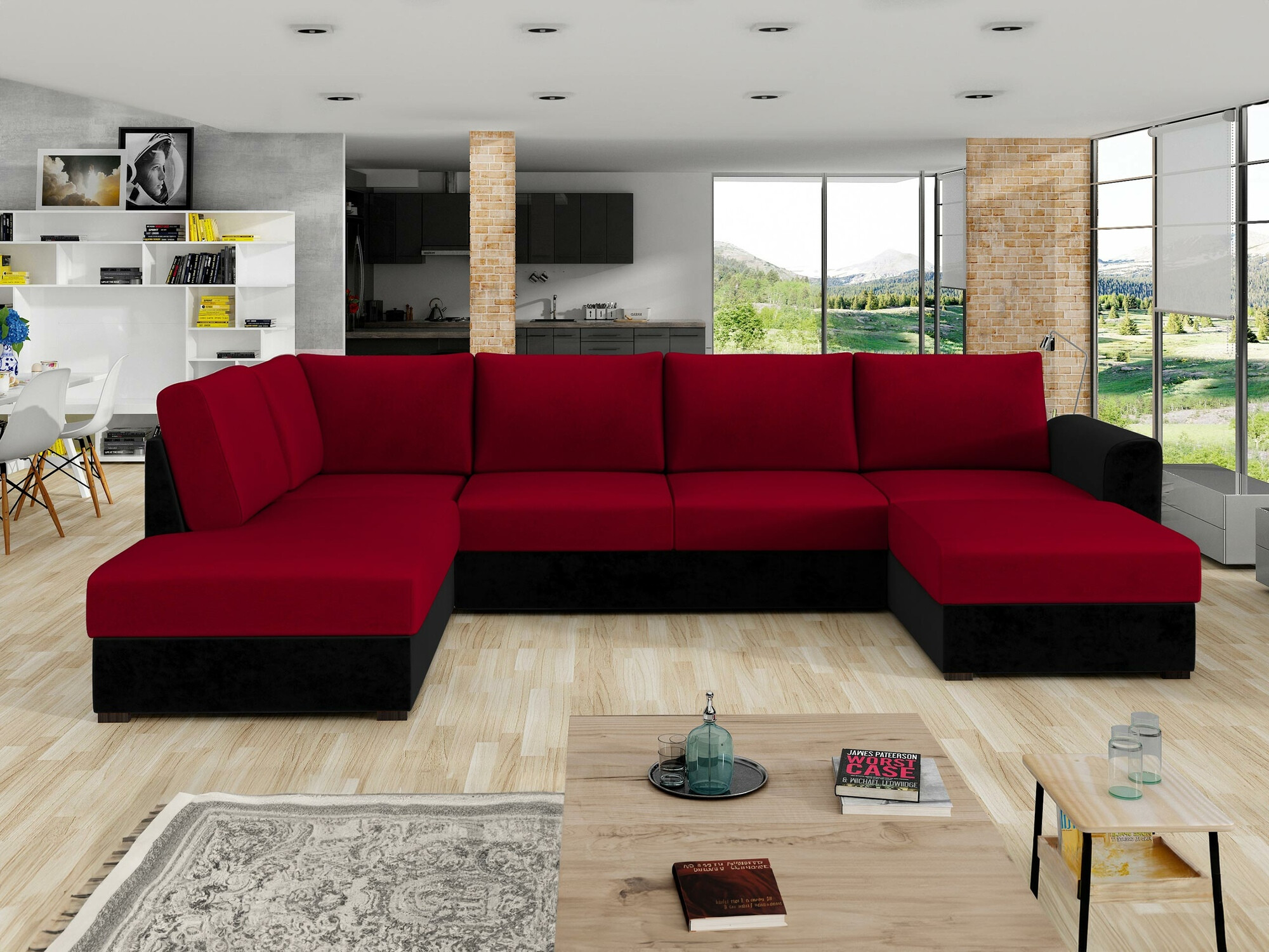 Γωνιακός Καναπές Comfivo Flumen (Magic Velvet 2219 + Venus Velvet 2926)