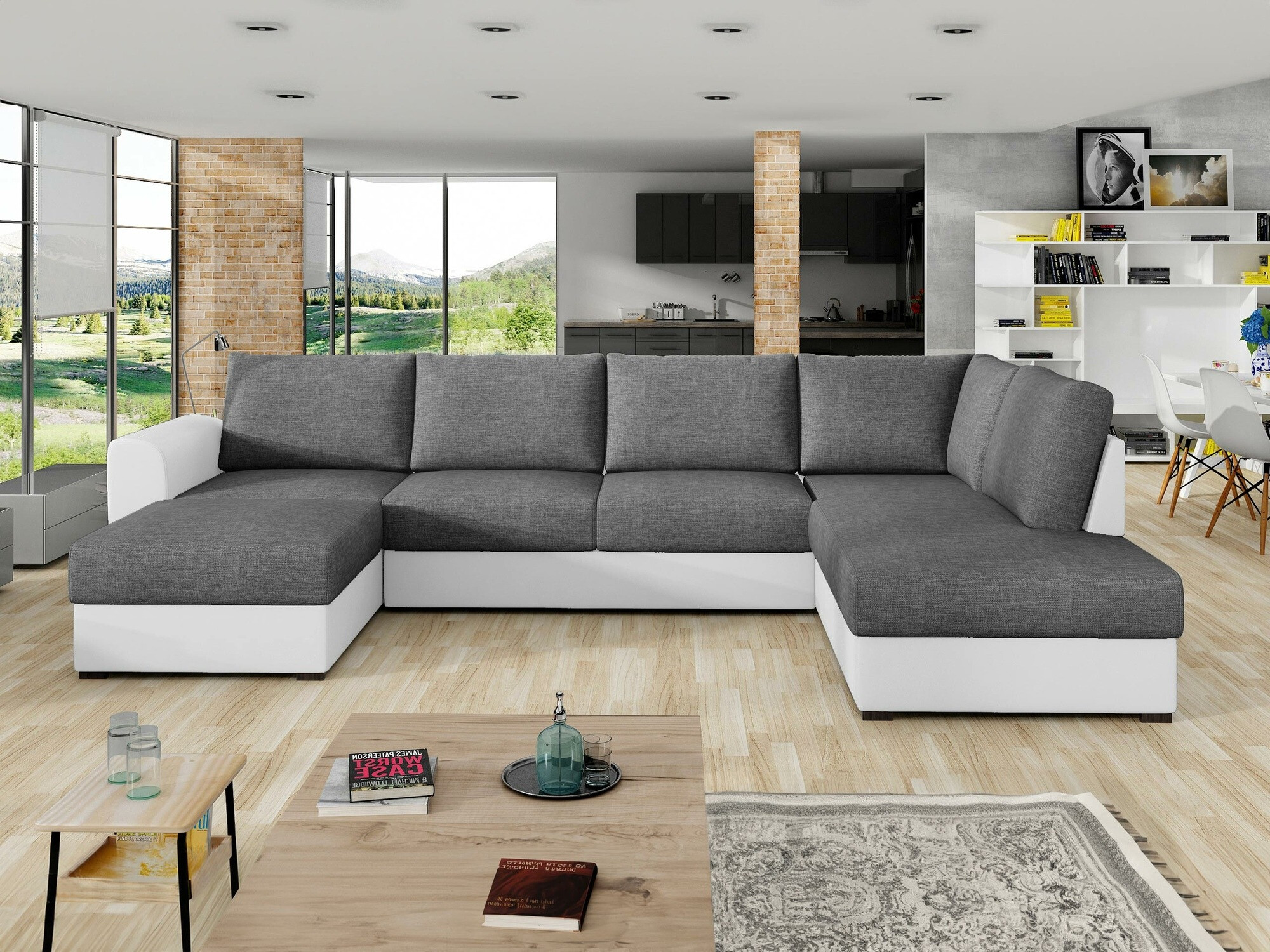 Γωνιακός Καναπές Comfivo Flumen (Soft 017 + Lux 06)