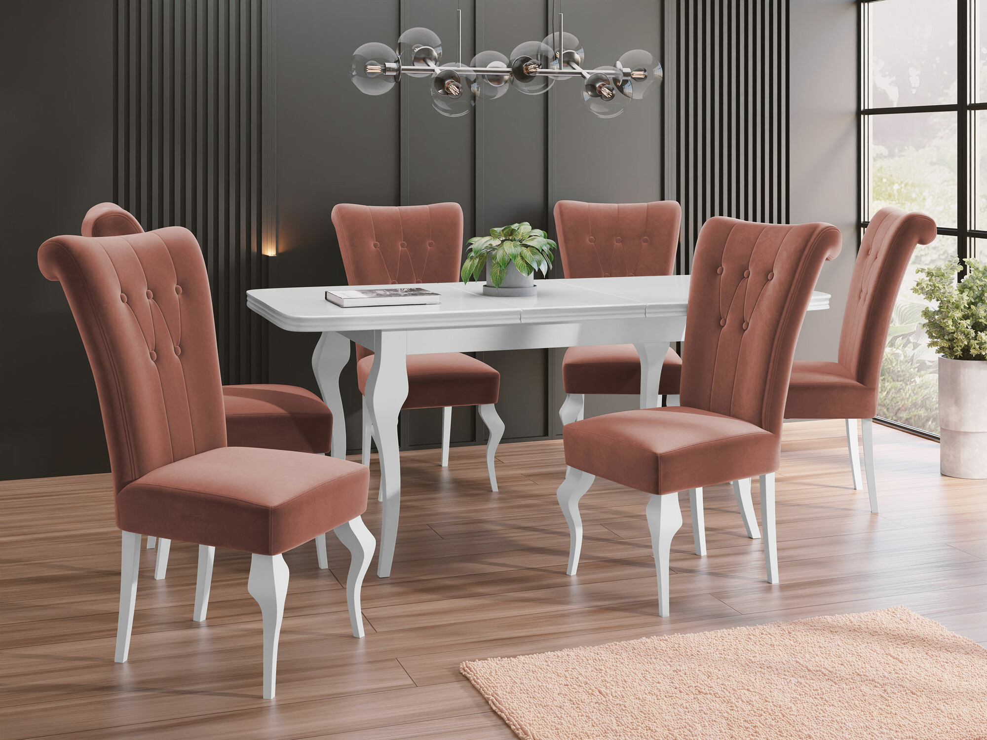 Σετ τραπεζαρίας Comfivo Gallina II (Magic Velvet 2258)