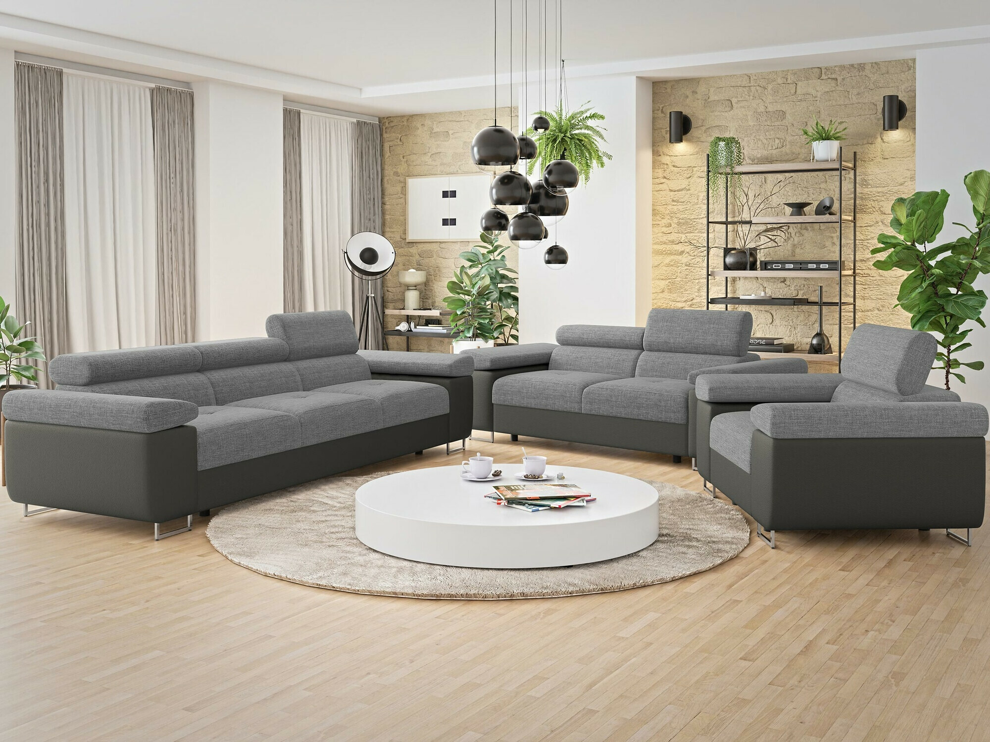 Πολυθρόνα Comfivo Vinetum (Soft 029 + Lux 05)