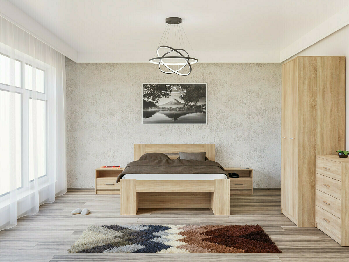 Σετ υπνοδωματίου Novsore 147 (Sonoma οξιά)