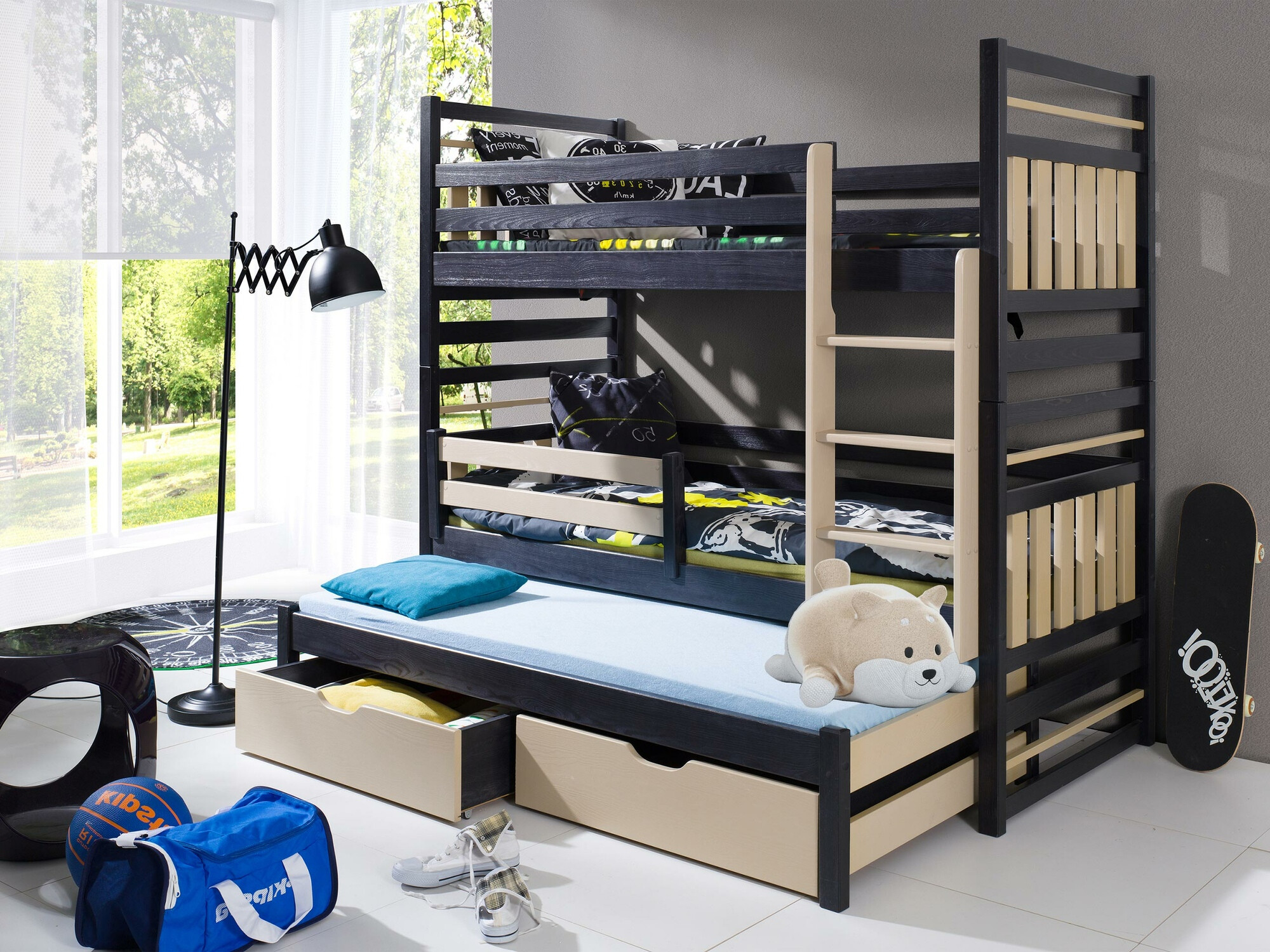 Κουκέτα Henderson 123 (Wenge + Ανοιχτό καφέ)
