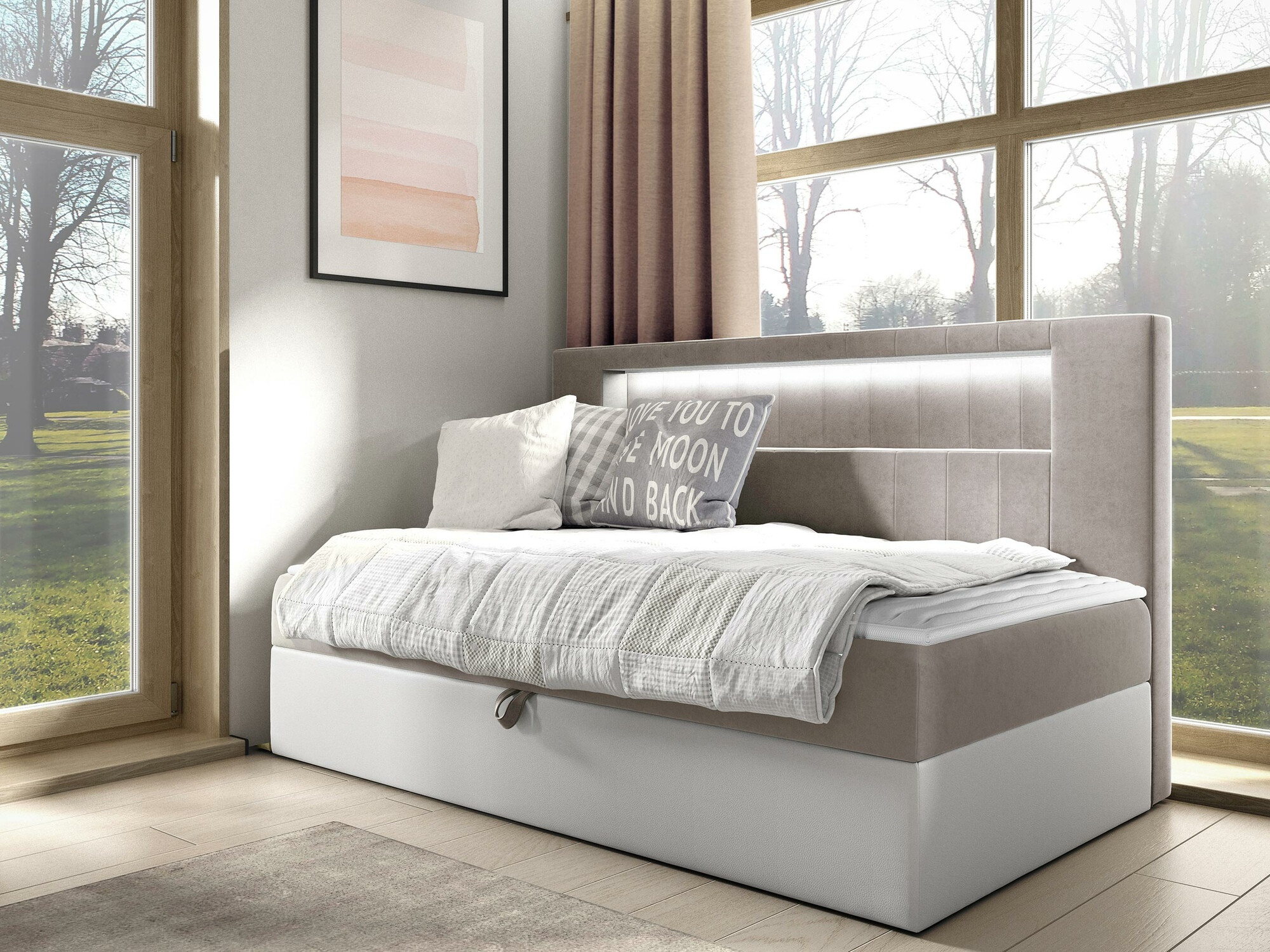 Κρεβάτι continental Lucus IV (Soft 017 + Fresh 1)