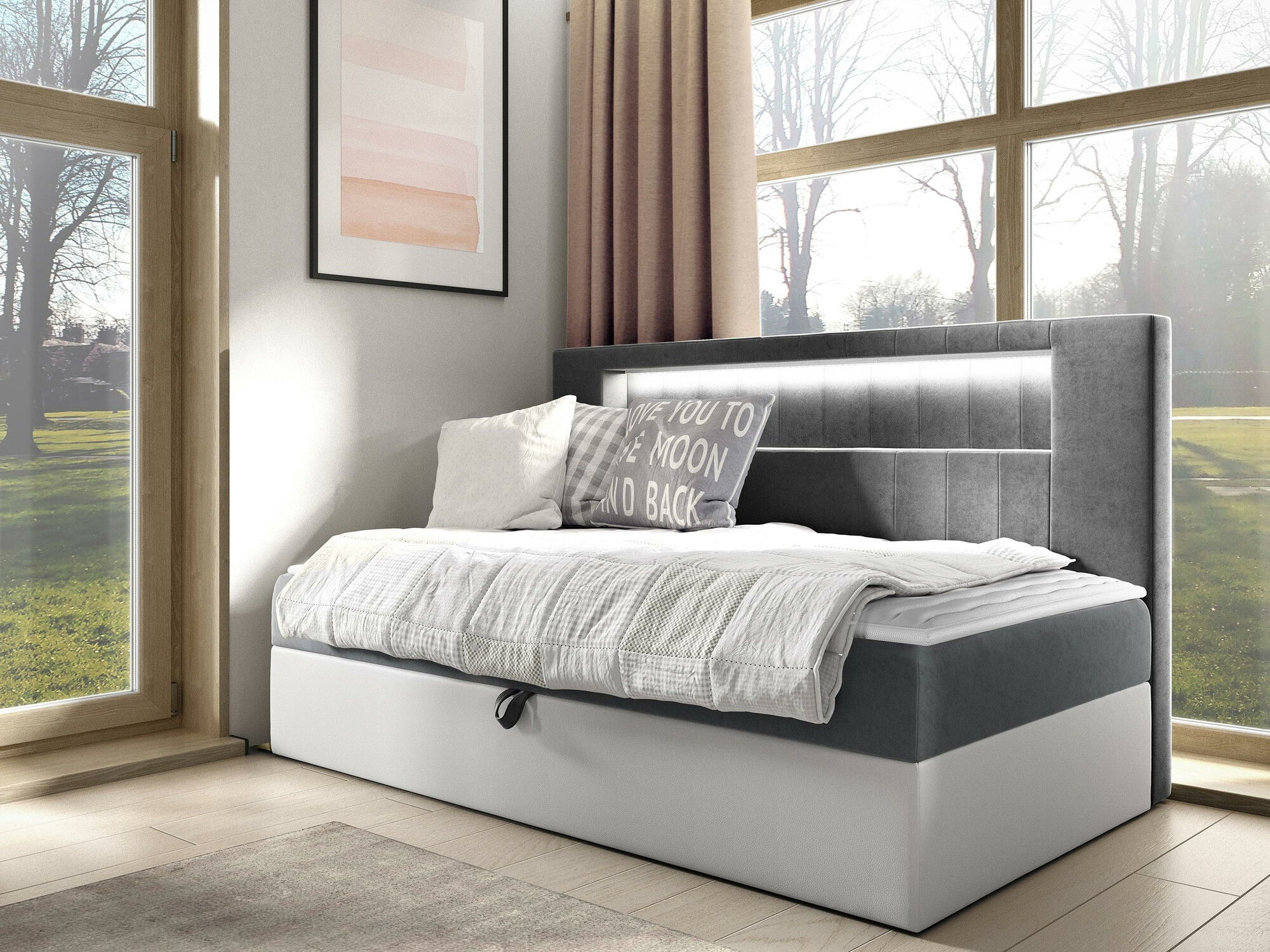 Κρεβάτι continental Lucus IV (Soft 017 + Fresh 14)